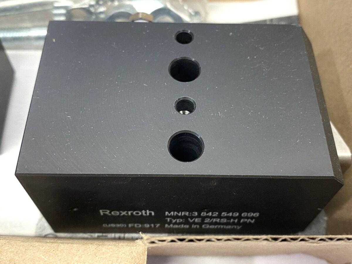 3842549696, VE 2/RS-H PN | Bosch Rexroth 3842549696 Return Stop VE 2/RS-H PN - New – Open box - Maverick Industrial Sales