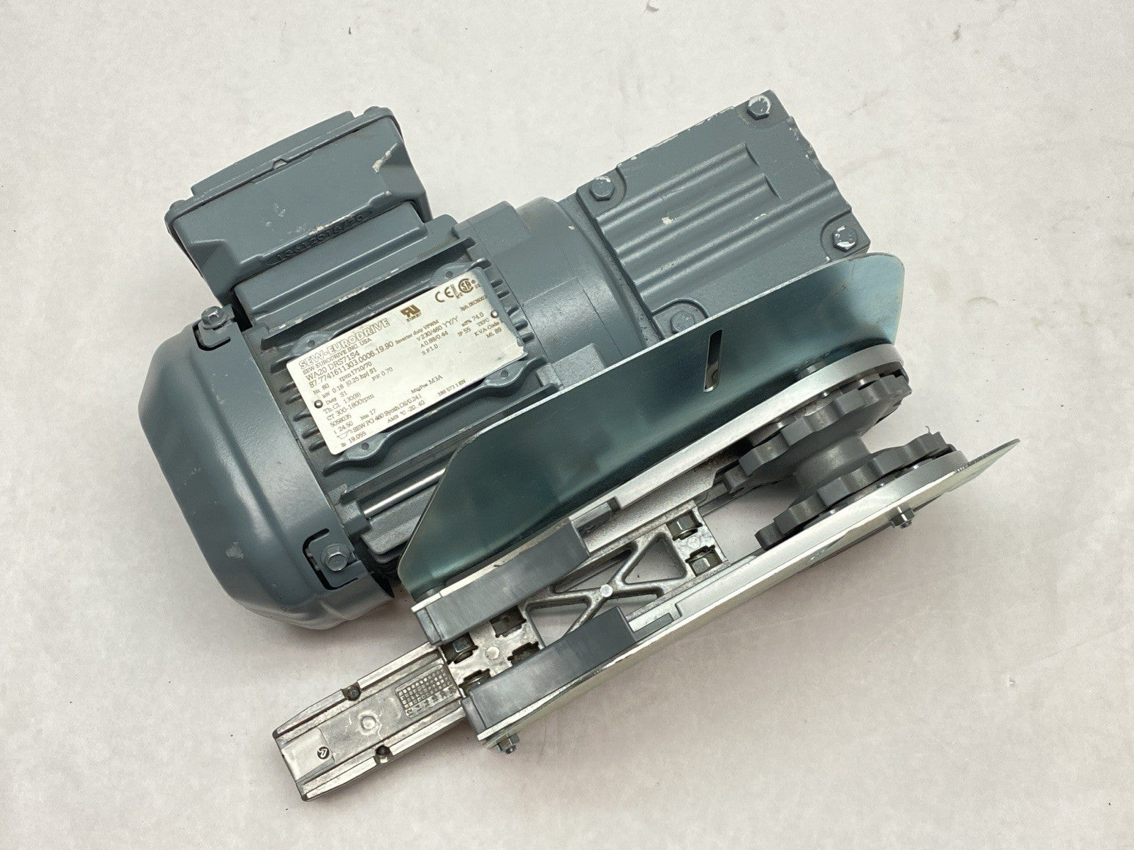 SEW WA20DRS71S4 Gearmotor 1710/70RPM 230/460V 0.25HP w/ Flexlink XLEB 0A65MNRP - Maverick Industrial Sales
