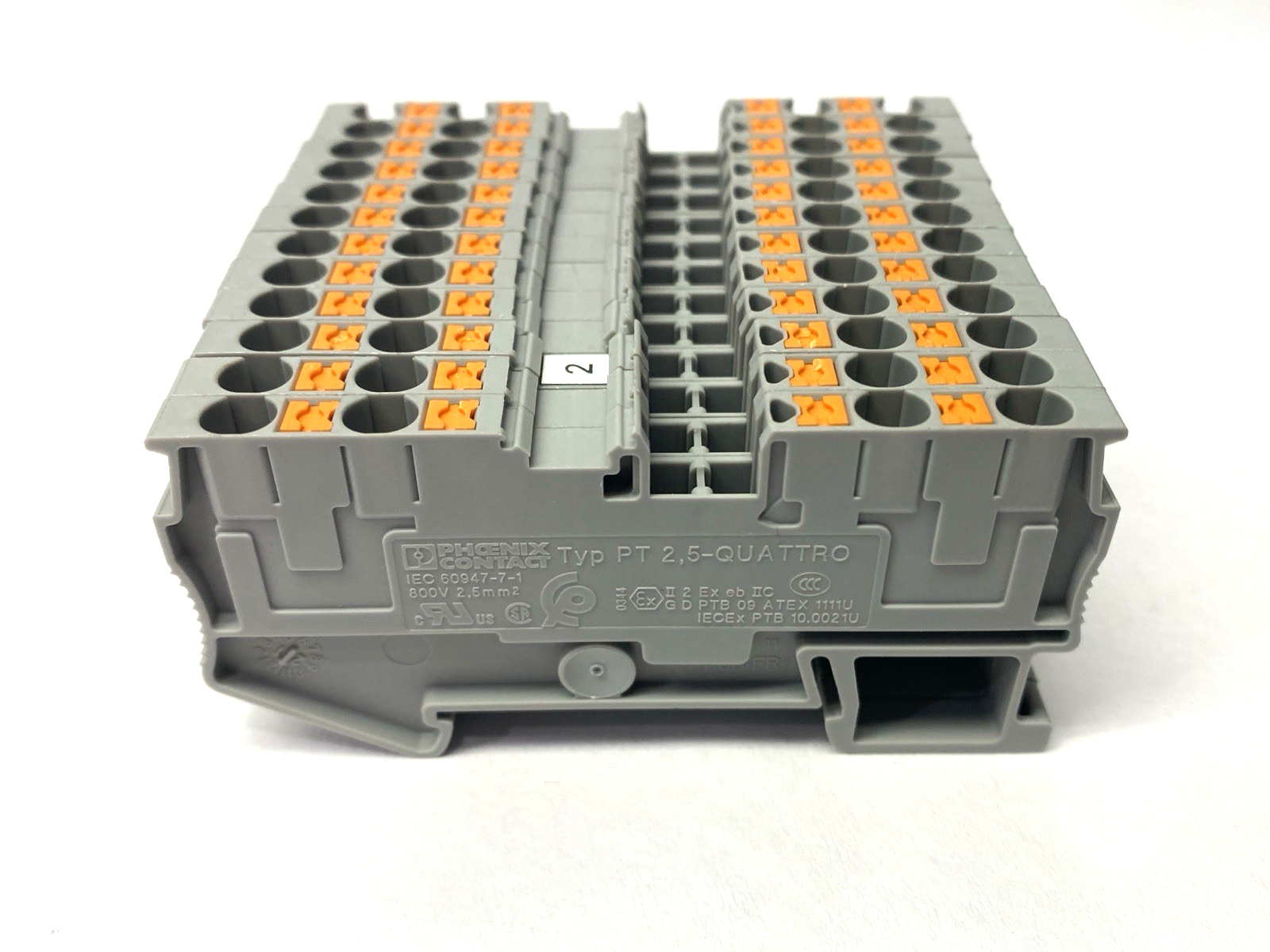 3209578 | Phoenix Contact PT 2,5-QUATTRO Feed-Through Terminal Block LOT OF 12 - Used - Maverick Industrial Sales
