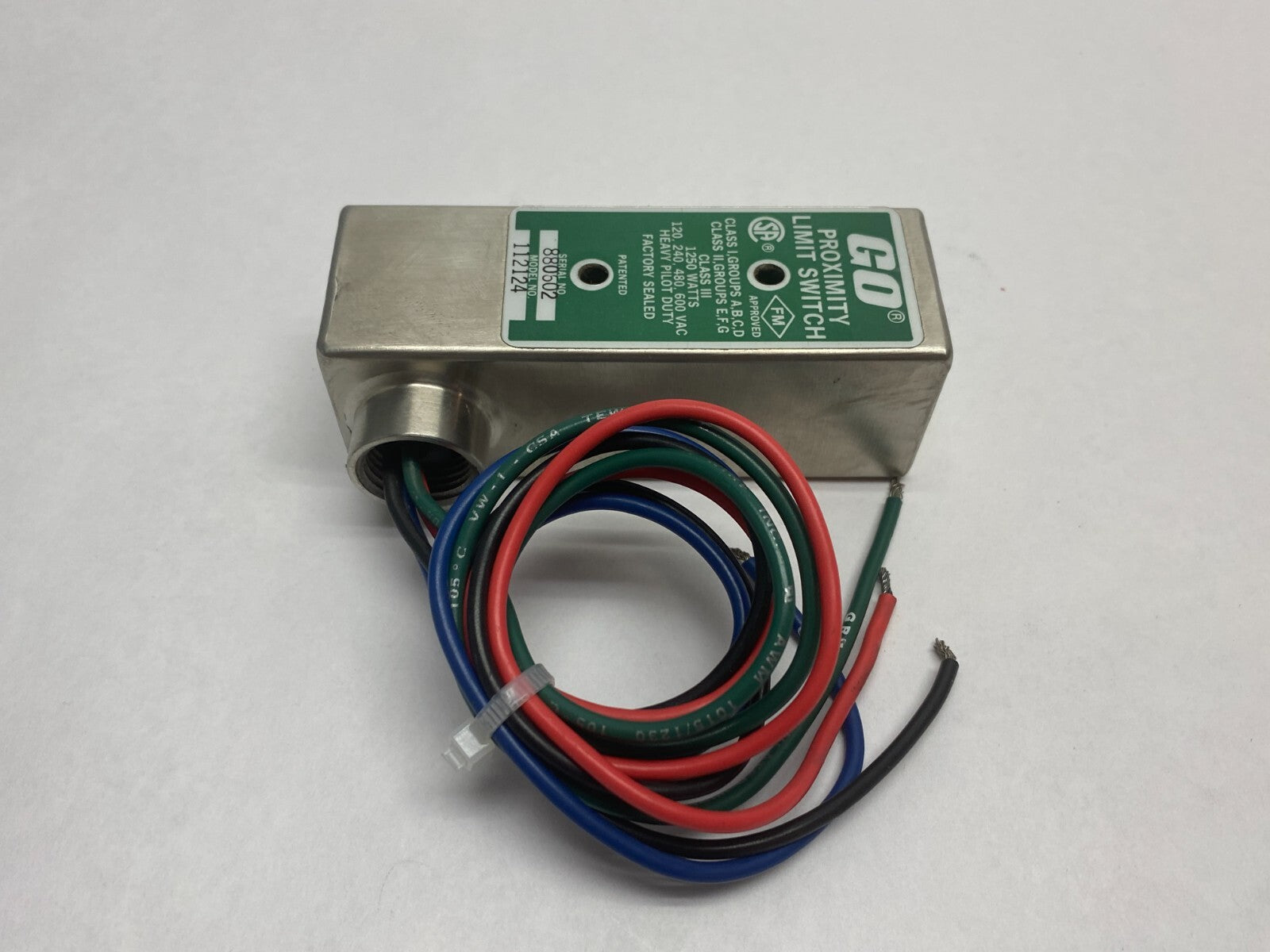 GO 112124 Heavy Pilot Duty Proximity Limit Switch 1250 Watts 120, 240, 480, 600V - Maverick Industrial Sales