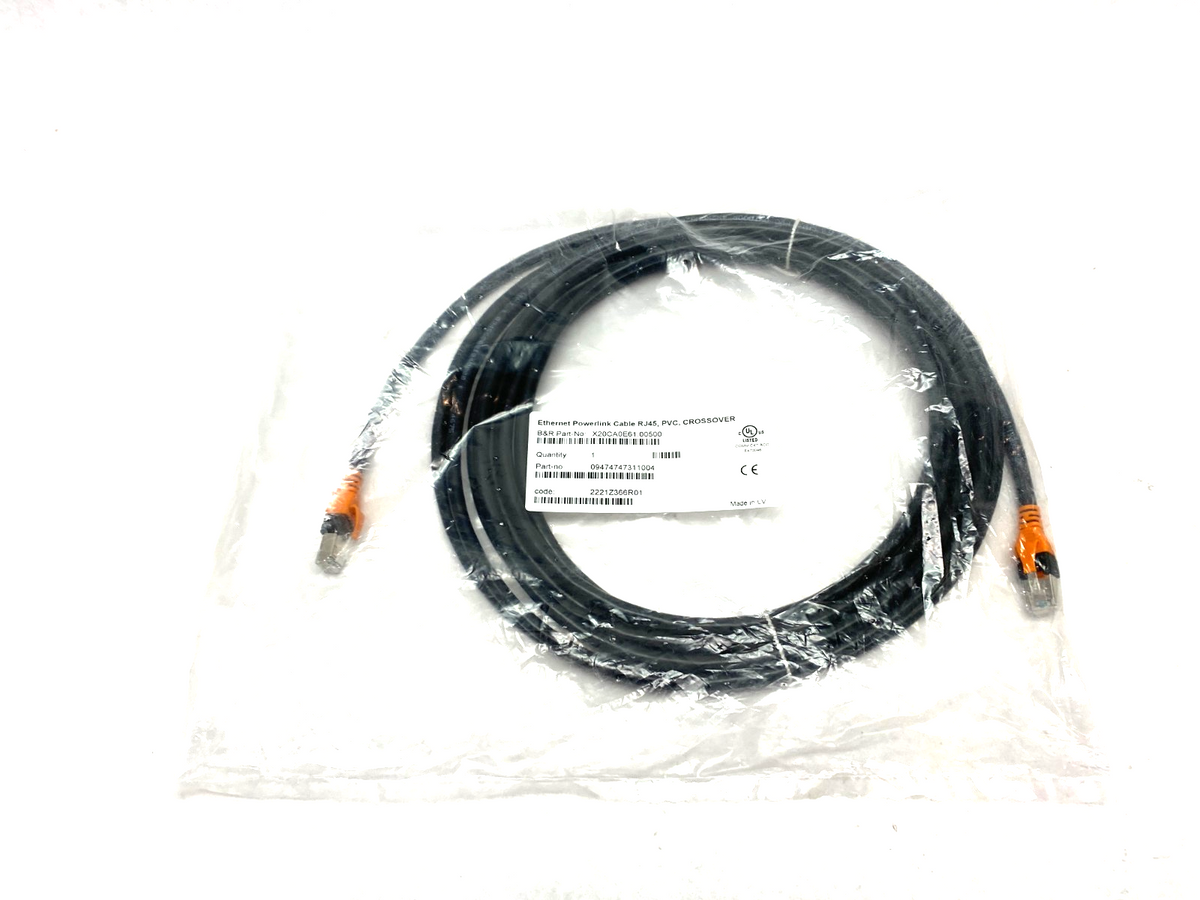 B&R Automation X20CA0E61.00500 Ethernet POWERLINK Crossover Cable 2x RJ45 5m - Maverick Industrial Sales