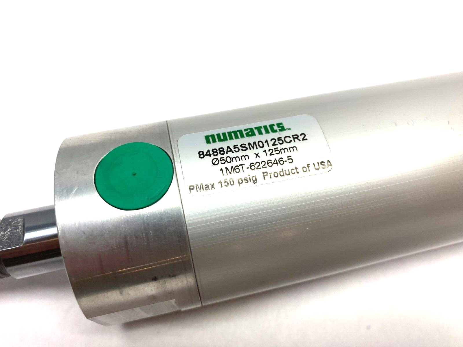 Numatics 8488A5SM0125CR2 Round Air Cylinder 1M6T-622646-5 PMax 150 psig - Maverick Industrial Sales