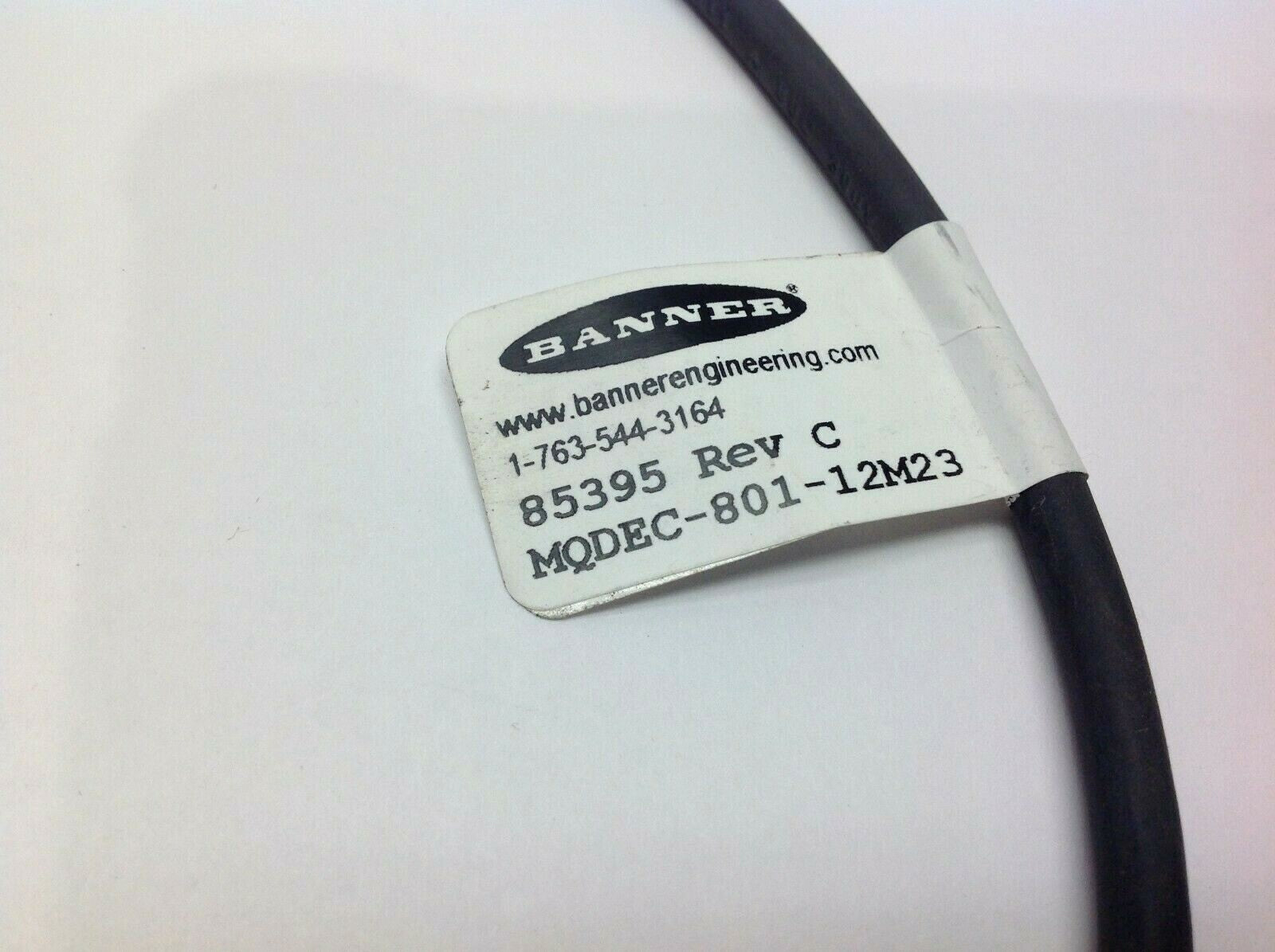 Banner MQDEC-801-12M23 Adapter Cable 85395 Rev. C 12 Pin Male / 8 Pin Female - Maverick Industrial Sales
