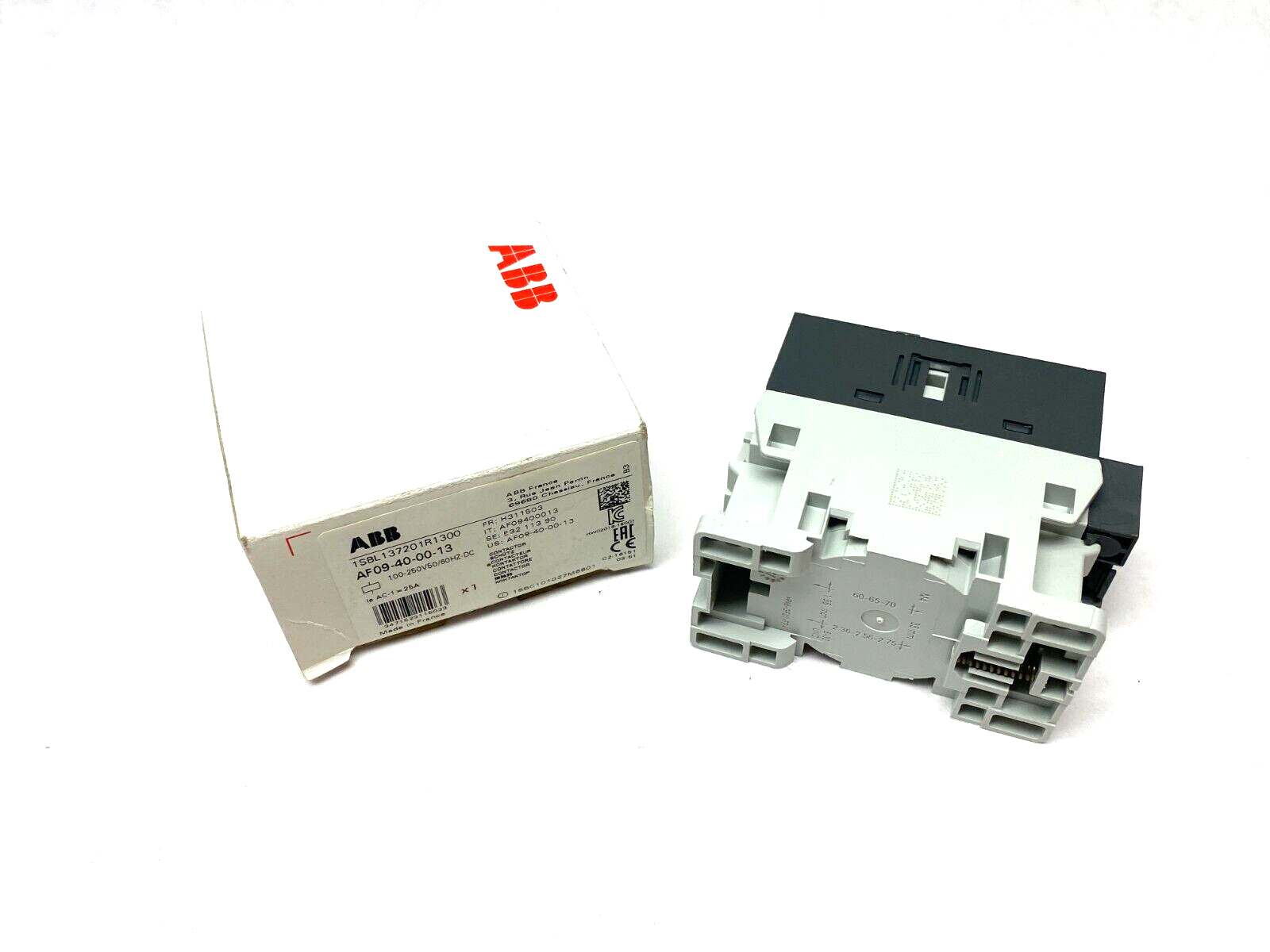 ABB 1SBL137201R1300 4-Pole IEC Contactor 100-250V 50/60Hz AF09-40-00-13 - Maverick Industrial Sales