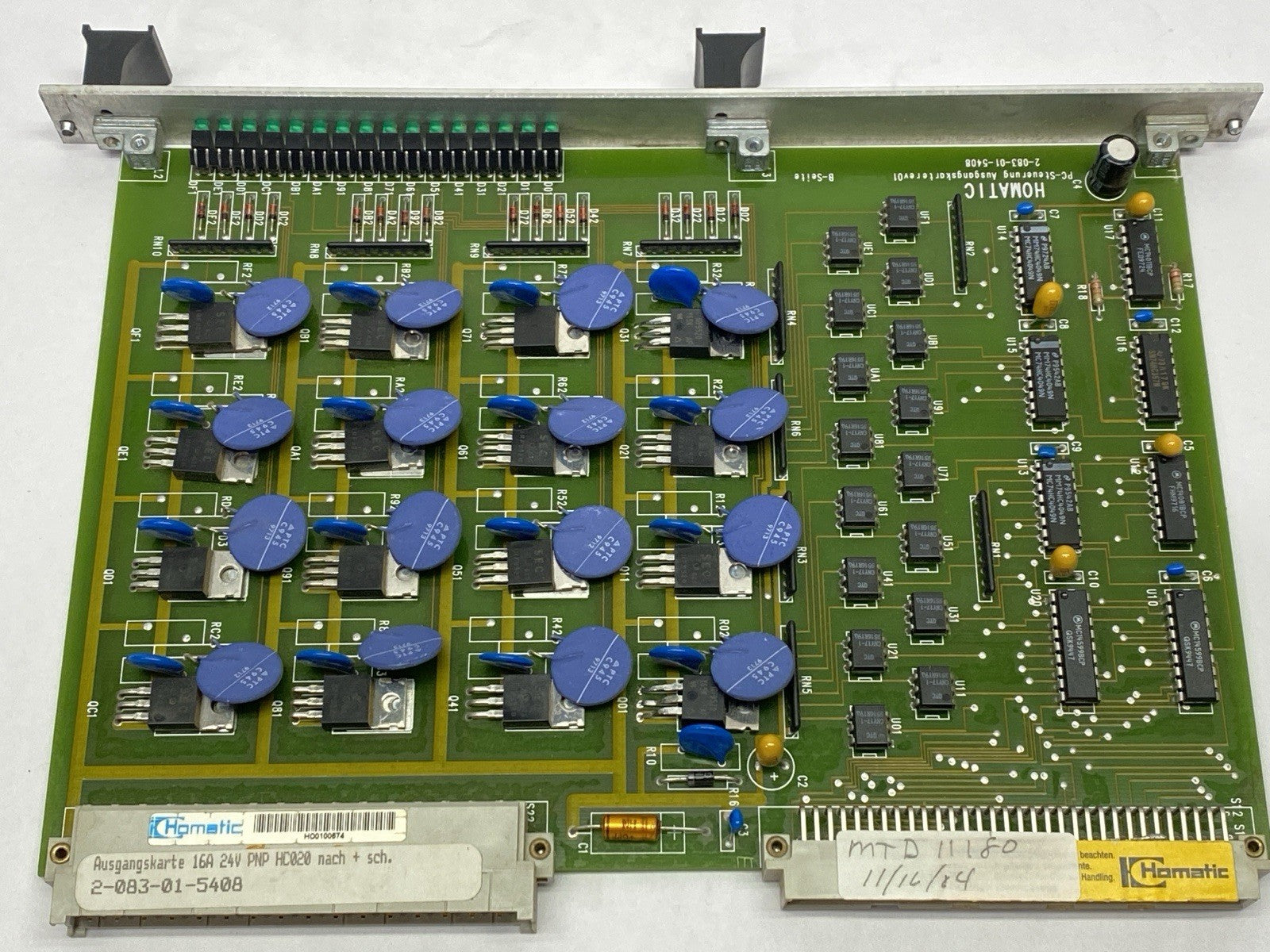 Homatic 2-083-01-5408 Control Board HC020 16A 24V - Maverick Industrial Sales