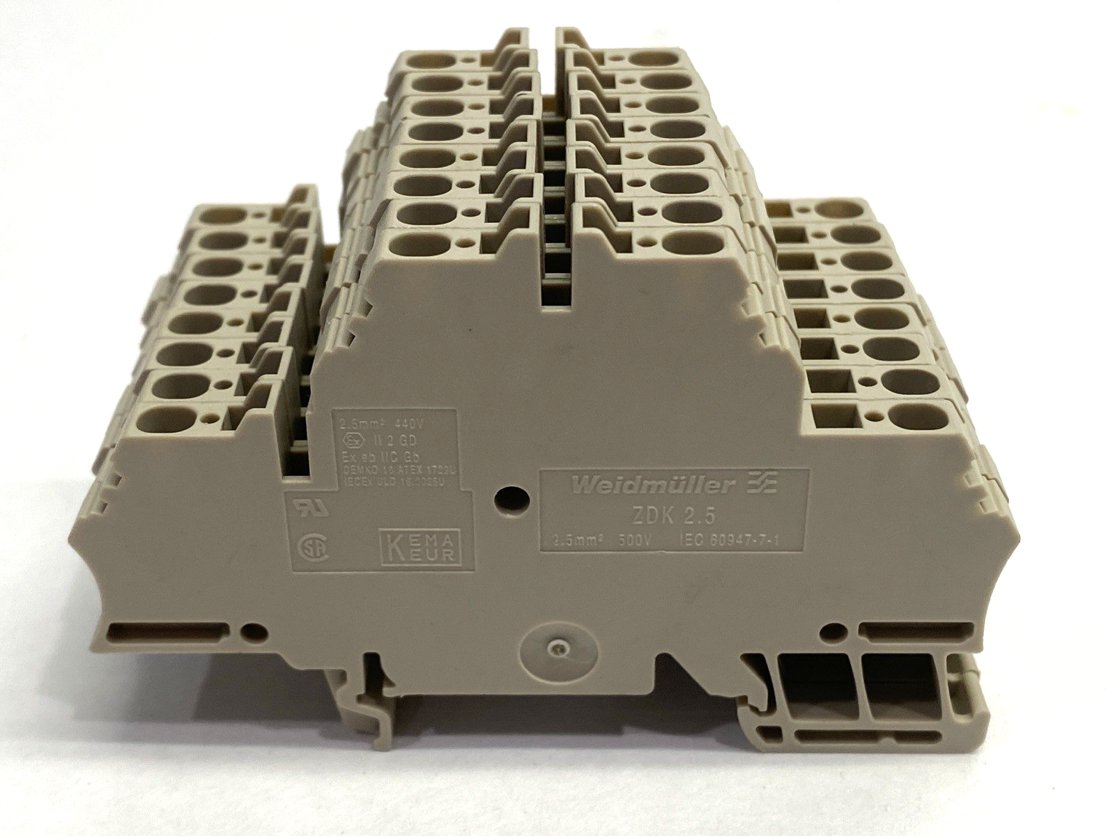 ZDK 2.5 | Weidmuller Feed-Through Terminal Block 1674300000 LOT OF 8 - Used - Maverick Industrial Sales