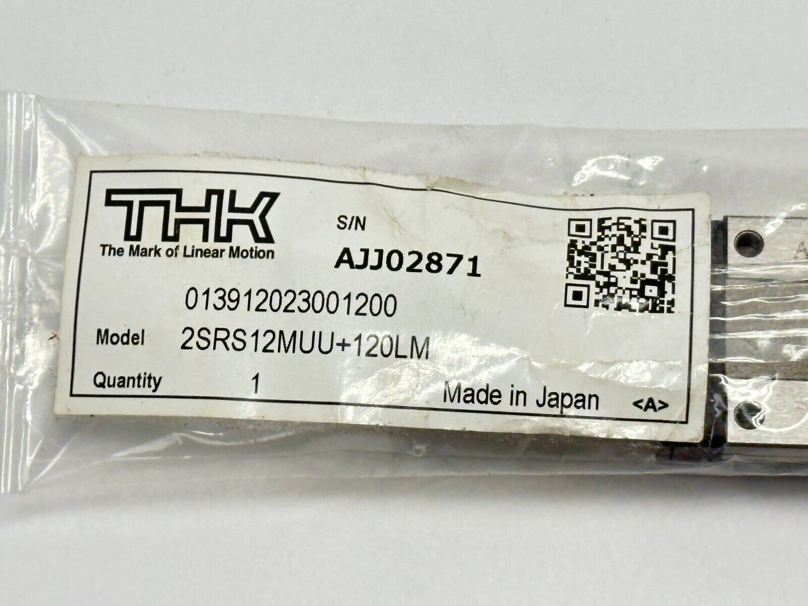 THK 2SRS12MUU+120LM Linear Rail Bearing Blocks w/ 120mm Rail - Maverick Industrial Sales