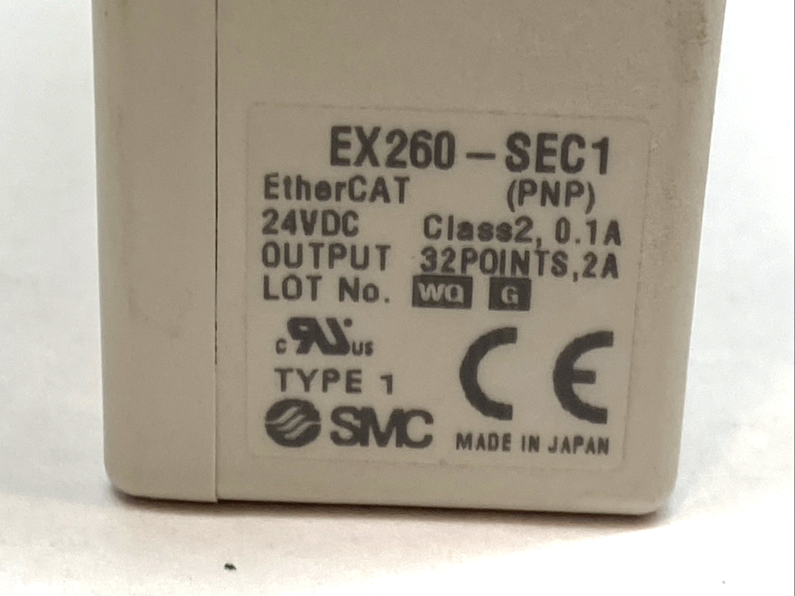 EX260-SEC1 | SMC EtherCAT Fieldbus SI Unit 32 PNP Outputs IP67 M12 24VDC - Used - Maverick Industrial Sales