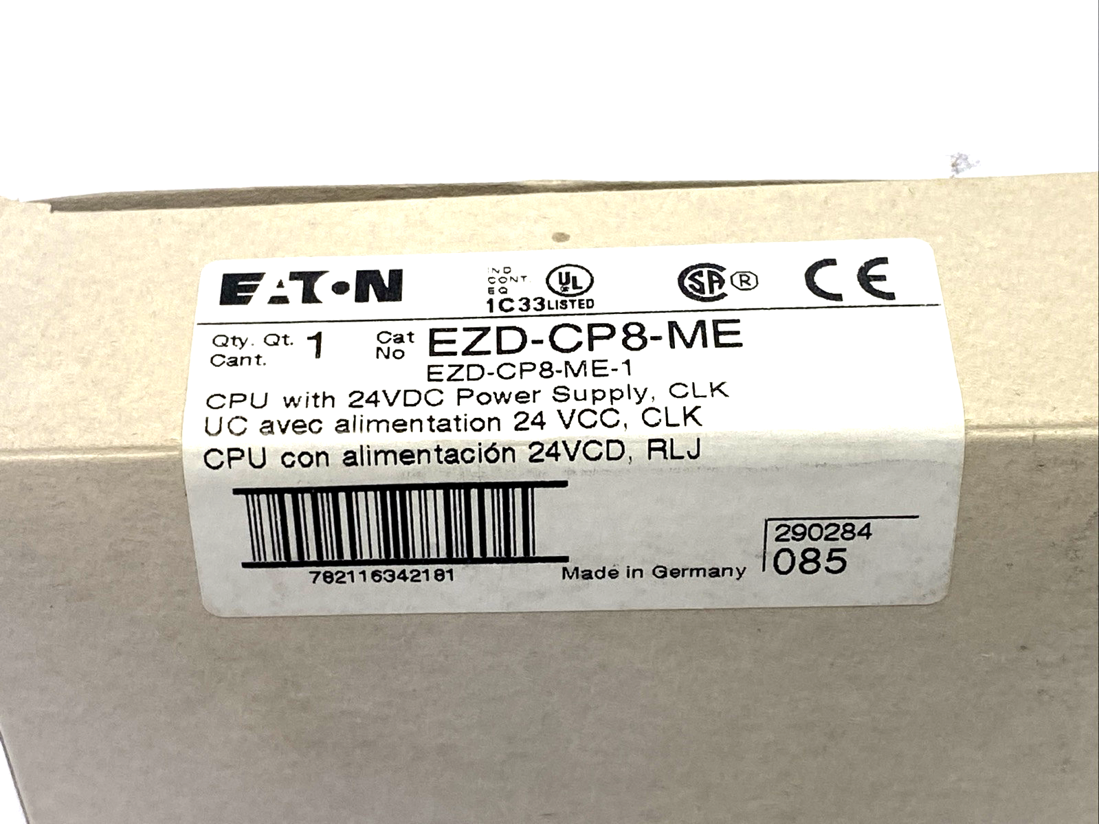 Eaton EZD-CP8-ME-1 Easy Programmable Relay CPU w/ 24VDC Power Supply - Maverick Industrial Sales