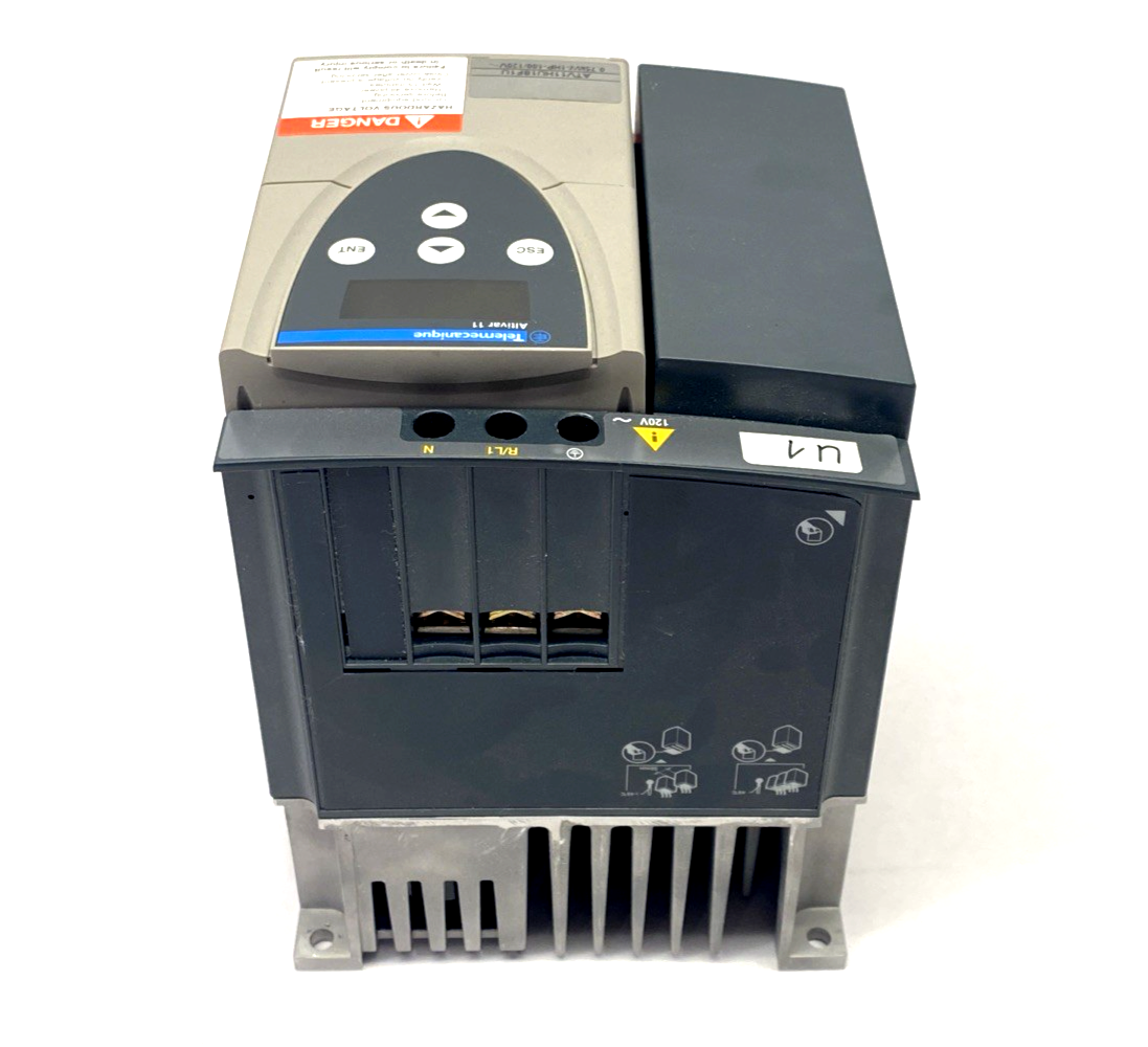 Telemecanique ATV11HU18F1U Variable Speed Drive 0.75kW 120V 1PH 1HP, Altivar 11 - Maverick Industrial Sales