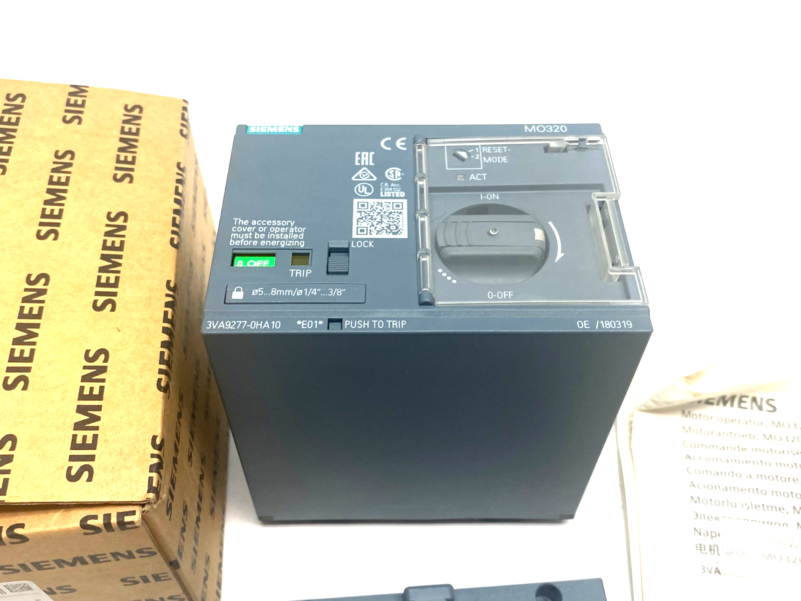 Siemens 3VA9277-0HA10 Motor Operator MO320 24-60 V DC Accessory for 3VA52 - Maverick Industrial Sales