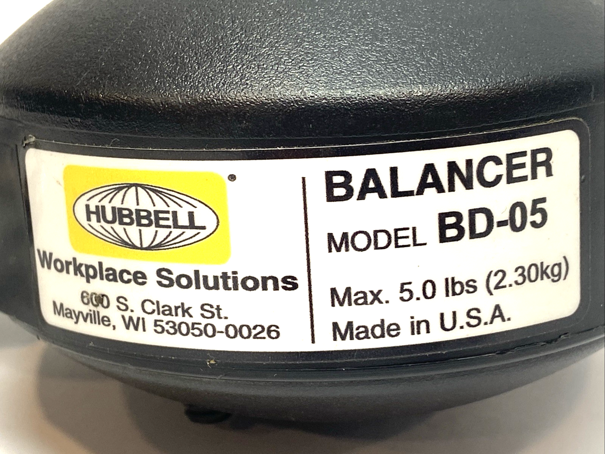 Hubbell BD-05 Tool Balancer 5lbs/2.3kg MAX - Maverick Industrial Sales