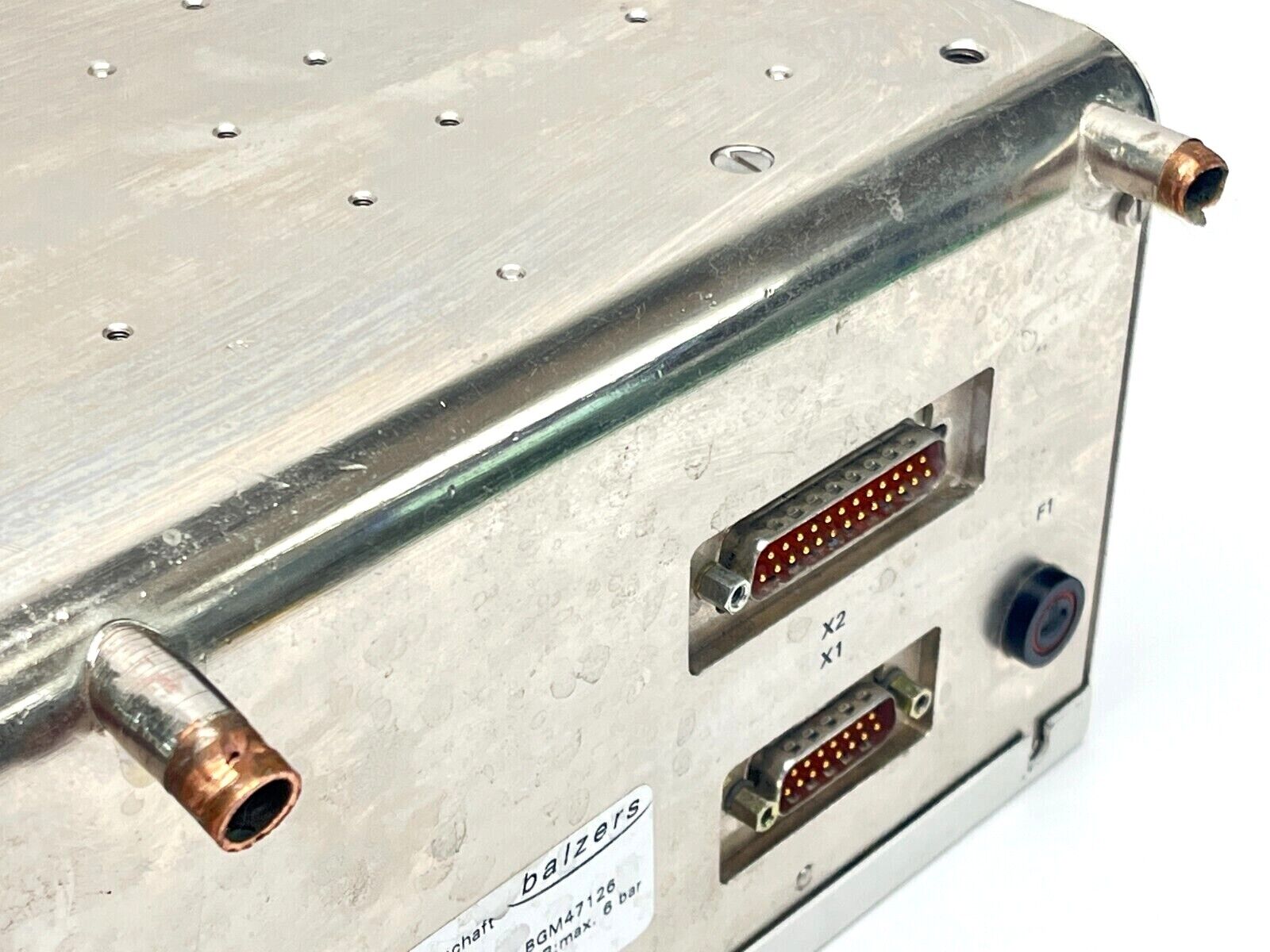 Balzers BGM47126 DCH 107 DC-Chopper 350945 X 005 MISSING FITTINGS - Maverick Industrial Sales
