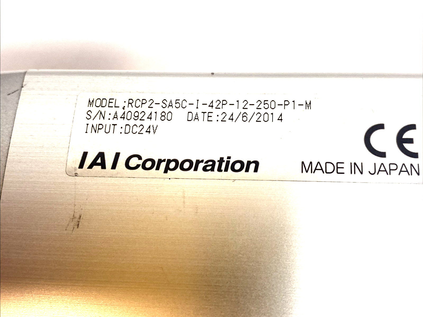 RCP2-SA5C-I-42P-12-250-P1-M | IAI Robo Cylinder Linear Actuator 250mm Stroke - For parts or not working - Maverick Industrial Sales
