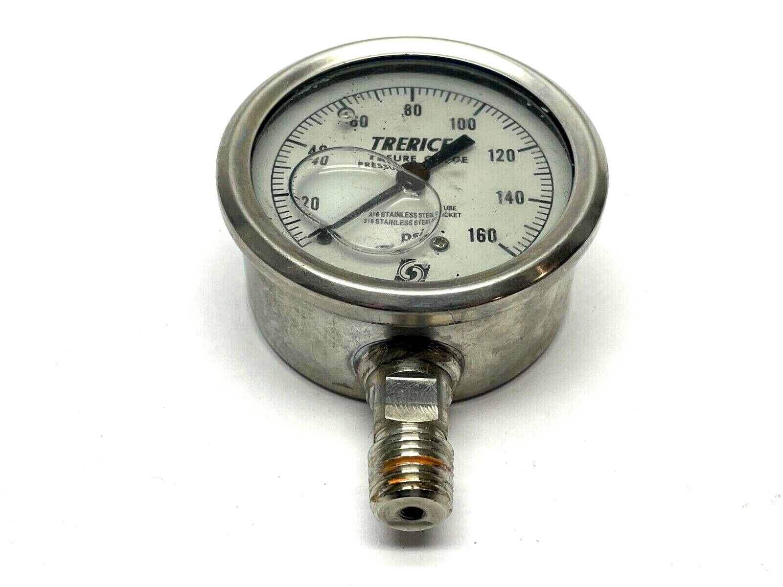 Trerice D82B2501LA120 Industrial Utility Gauge 0-160psi 1/8" NPT - Maverick Industrial Sales