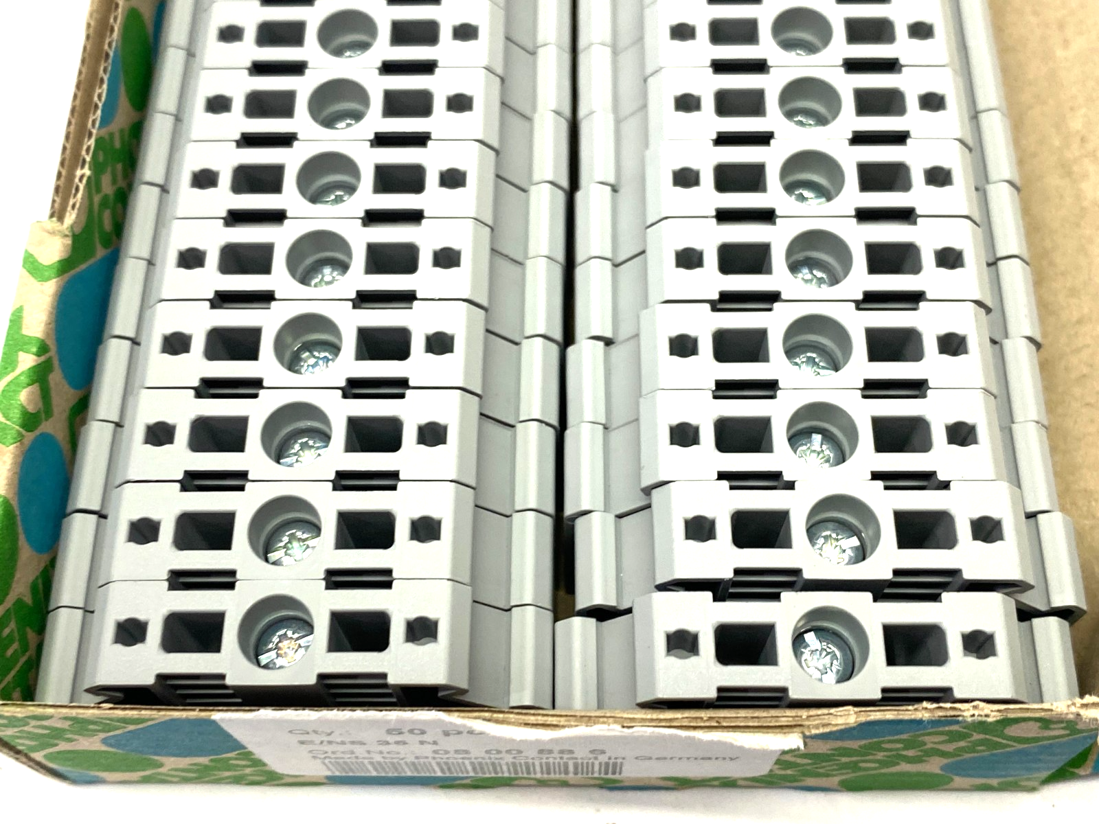 Phoenix Contact 0800886 End Bracket Terminal Block E/NS 35 N Gray BOX OF 50 - Maverick Industrial Sales
