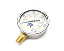 LHA PGL-A-63-N-B-1000-S In-Line Pressure Gauge 2-1/2" Dia, 0-1000PSI, 1/4" NPT - Maverick Industrial Sales