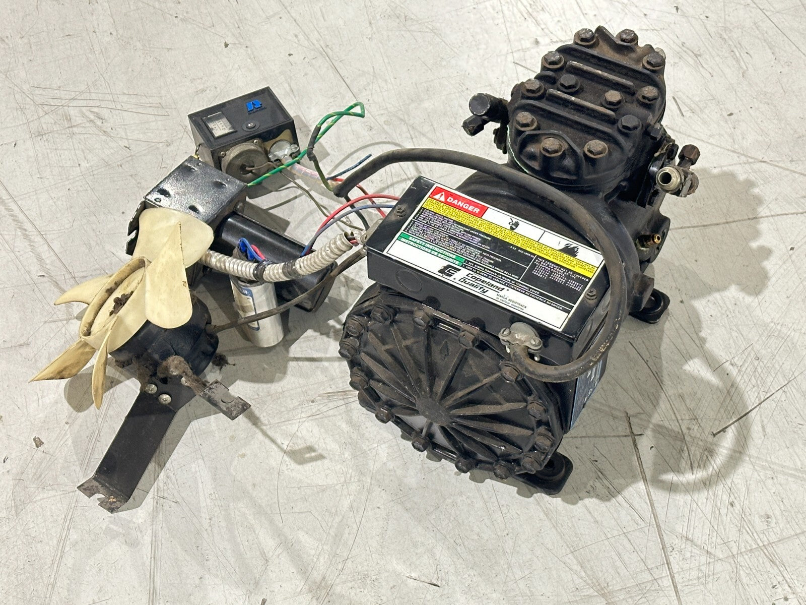 KAG2-0050-CAV-800 | Copeland Emerson Semi-Hermetic Compressor 208-230V 1PH MO - Used - Maverick Industrial Sales