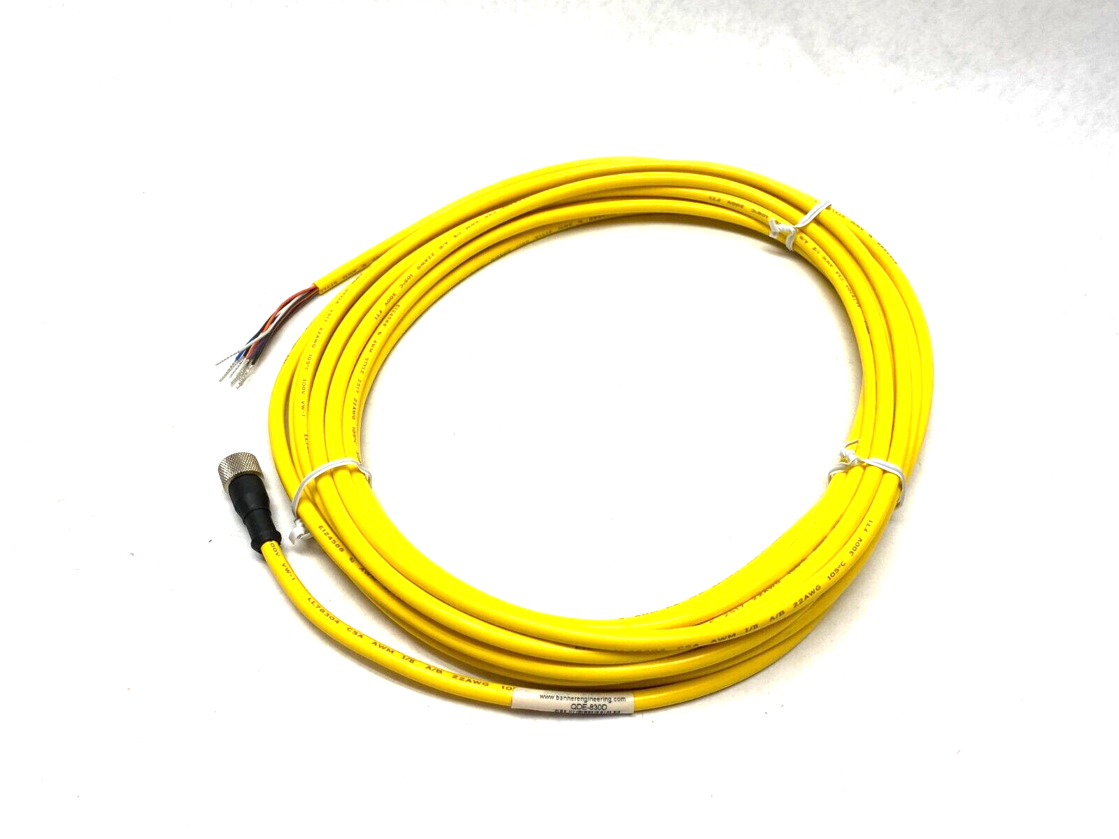 Banner QDE-830D Single Ended Cordset M12 8-Pin Female 78943 - Maverick Industrial Sales