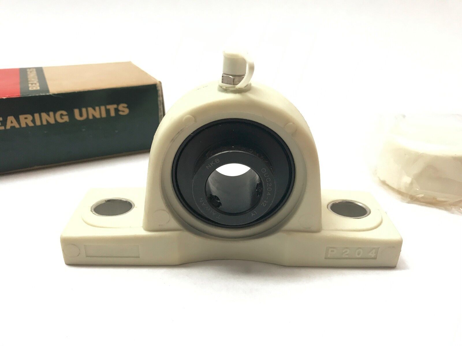 NKB OUCVP204-12WHT Cyber Bearing White Pillow Block OUC204-12 IY - Maverick Industrial Sales