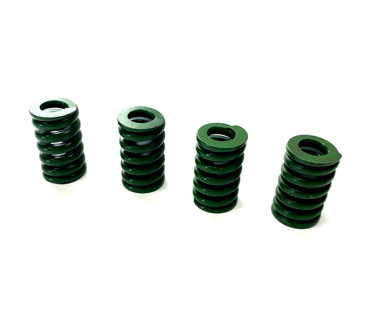 9595K14 Green Chrome-Silicon Steel Die Spring For 1-1/4" Hole Dia. 2" Long 4-PK - Maverick Industrial Sales