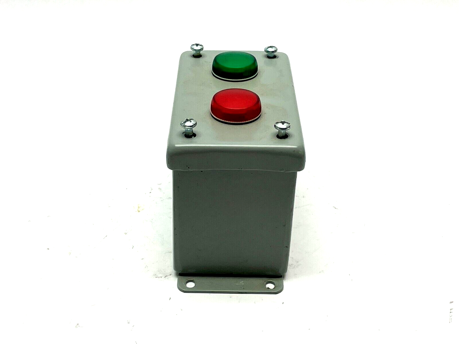 Hoffman E2PBGXM Pushbutton Enclosure w/ Allen Bradley Pilot Lights - Maverick Industrial Sales