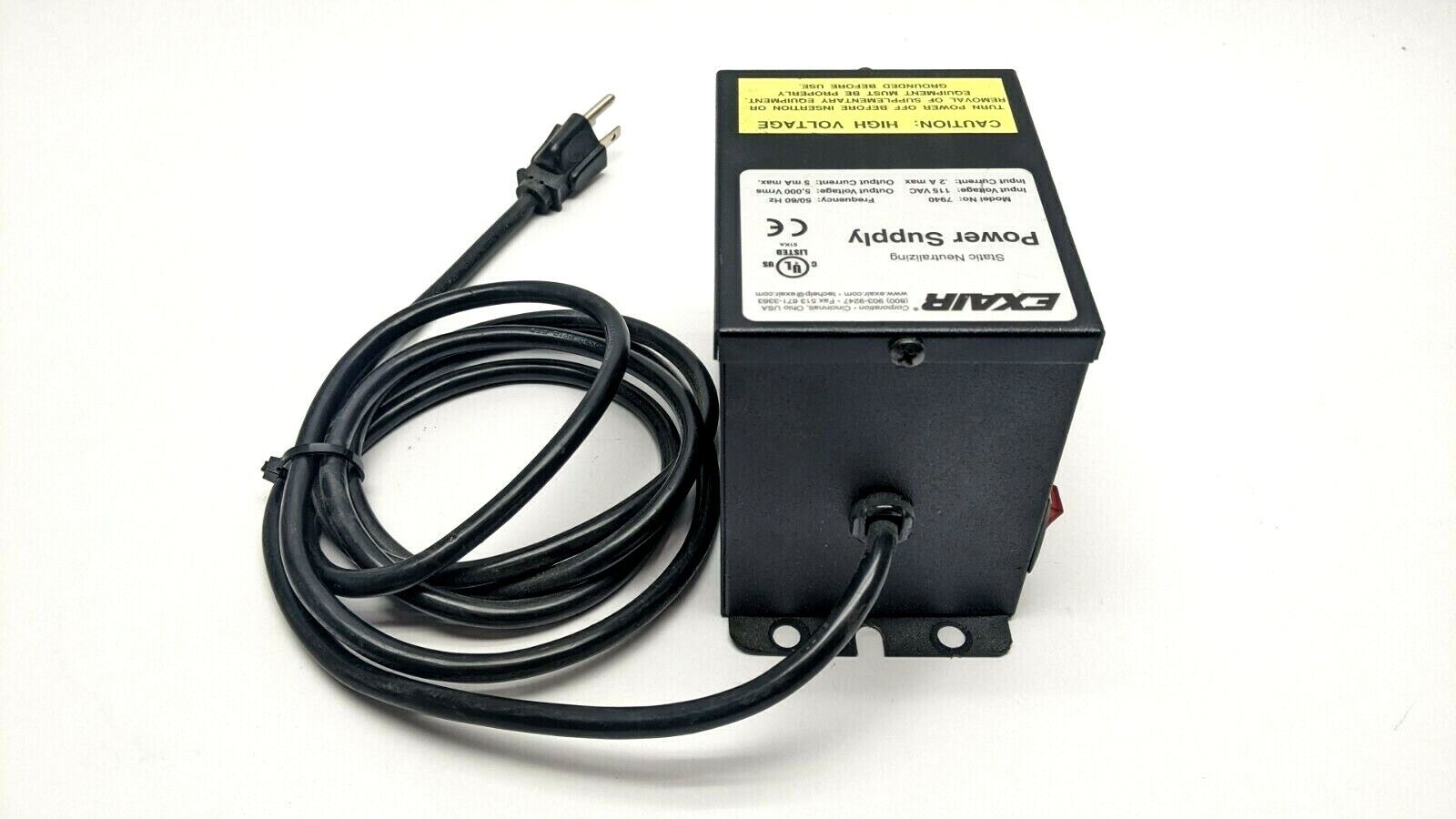 Exair 7940 Static Neutralizing Power Supply 115V - Maverick Industrial Sales