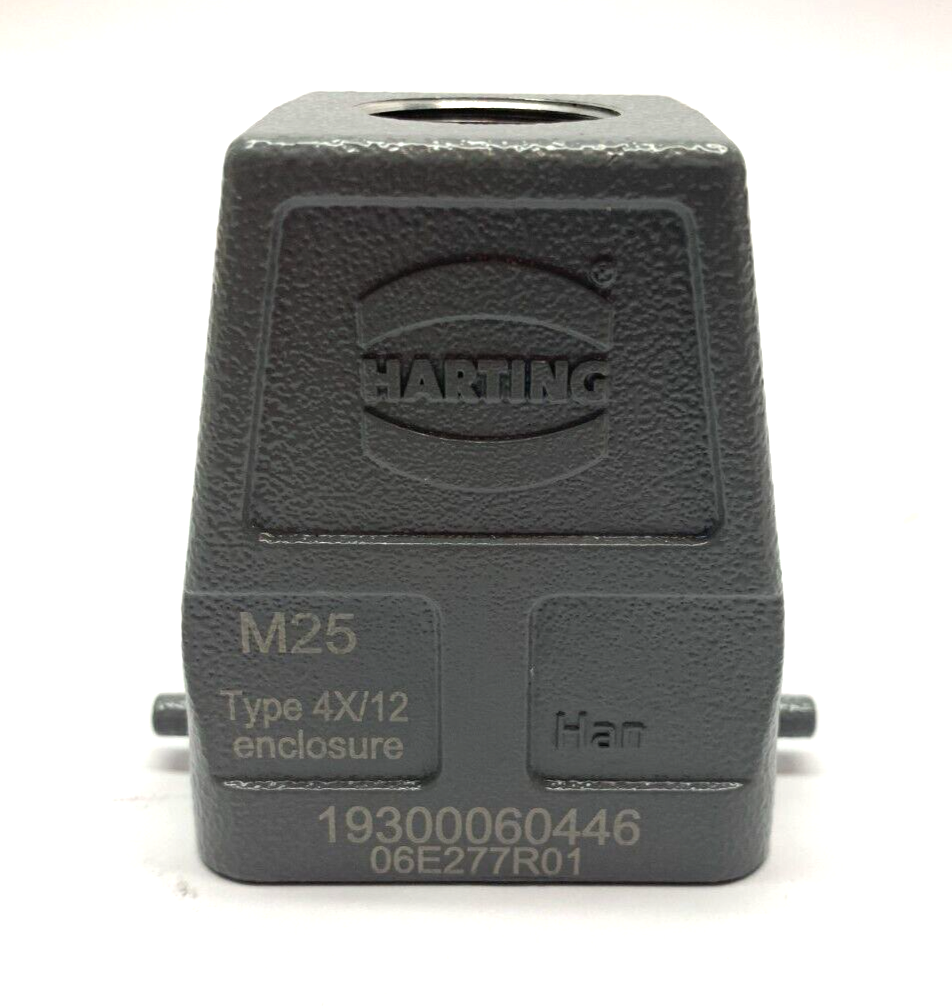 Harting 19300060446 Top Entry Hood M25 HAN 6B 2 Pegs Type 4X/12 Enclosure - Maverick Industrial Sales