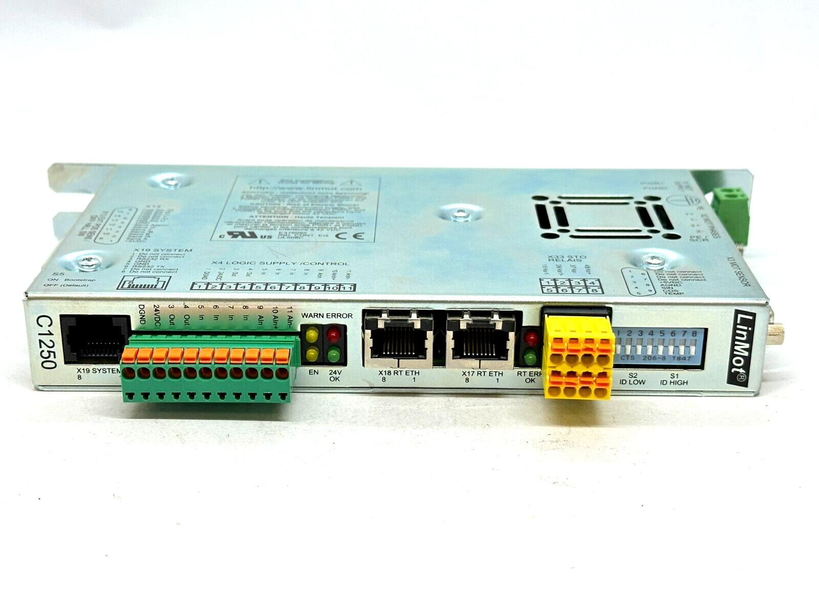 LinMot 0150-2619 PROFIdrive Servo Drive 25A 72VDC STO C1250-PD-XC-1S-000 - Maverick Industrial Sales