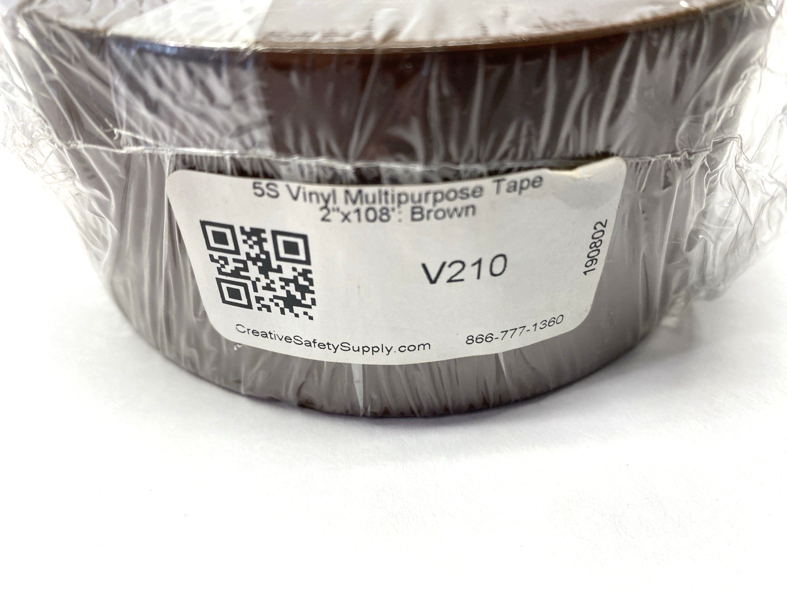 Creative Safety Supply V210 Brown Multipurpose 5S Tape 2" x 108' LOT OF 2 - Maverick Industrial Sales