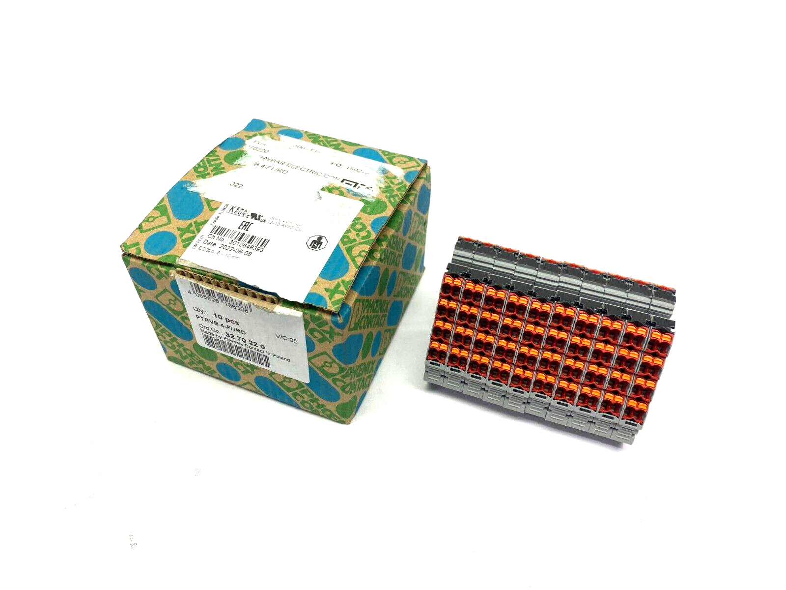 Phoenix Contact PTRVB 4-FI/RD Potential Distributor 2-Position 3270220 BOX OF 10 - Maverick Industrial Sales