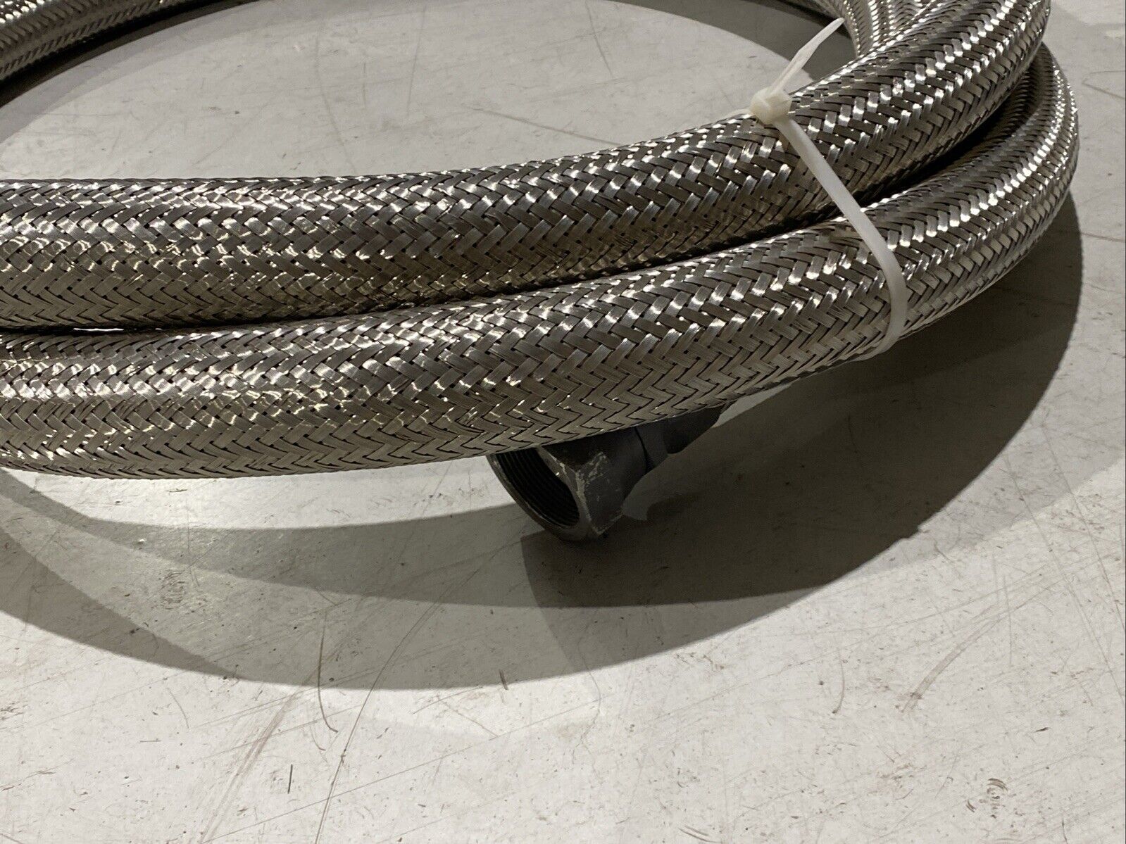 Braided Flexible Hose 2" Wide 15ft Length 1-3/4" NPT Female Connectors - Maverick Industrial Sales