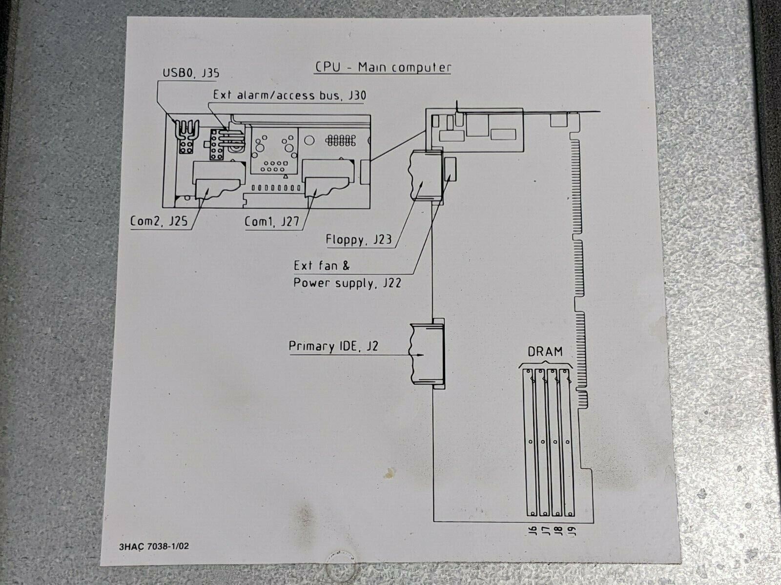 3HAC 7038-1/02 | ABB 3HAC 7038-1/02 Industrial Robot Computer Case