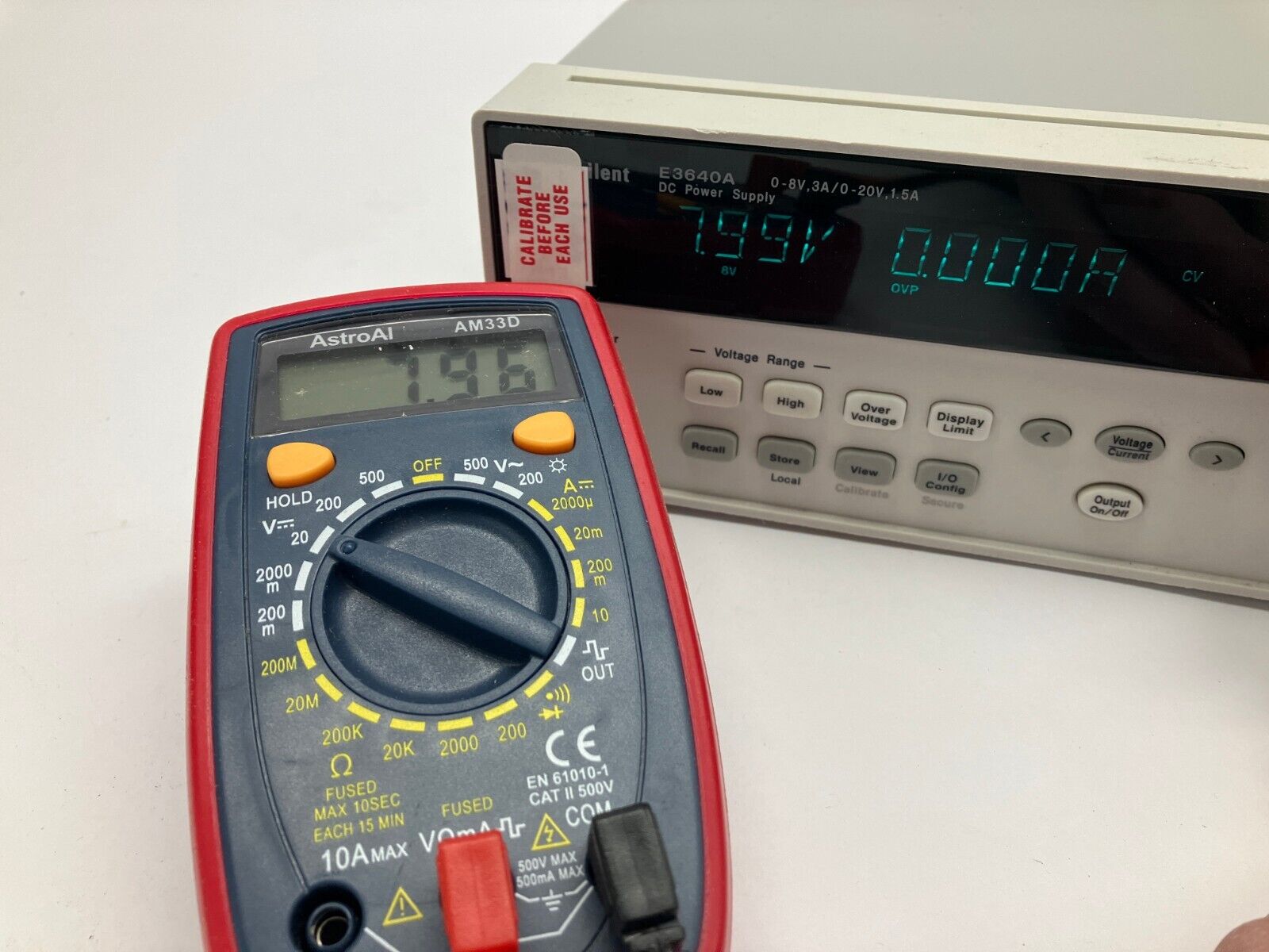 Agilent E3640A DC Power Supply 0-8V, 3A / 0-20V, 1.5A - Maverick Industrial Sales