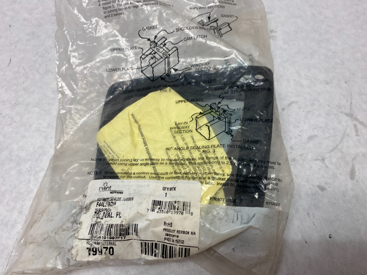 Hoffman F44LSGQR Quick-Release Flat Plate Sealing Kit for Wireway - Maverick Industrial Sales