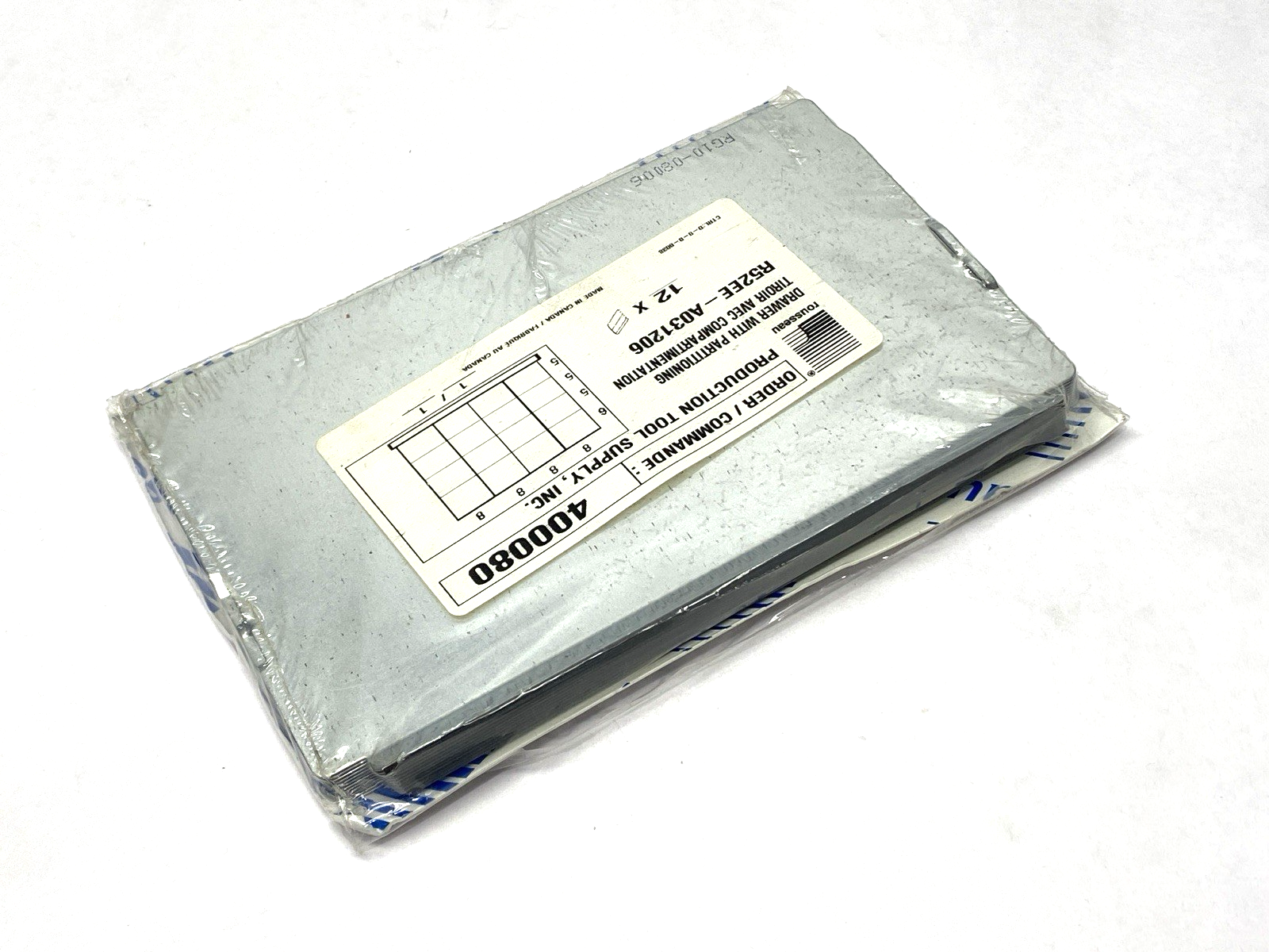 R52EE-A031206 | Rousseau Metal Drawer with Partitioning PKG OF 12 - New - Maverick Industrial Sales