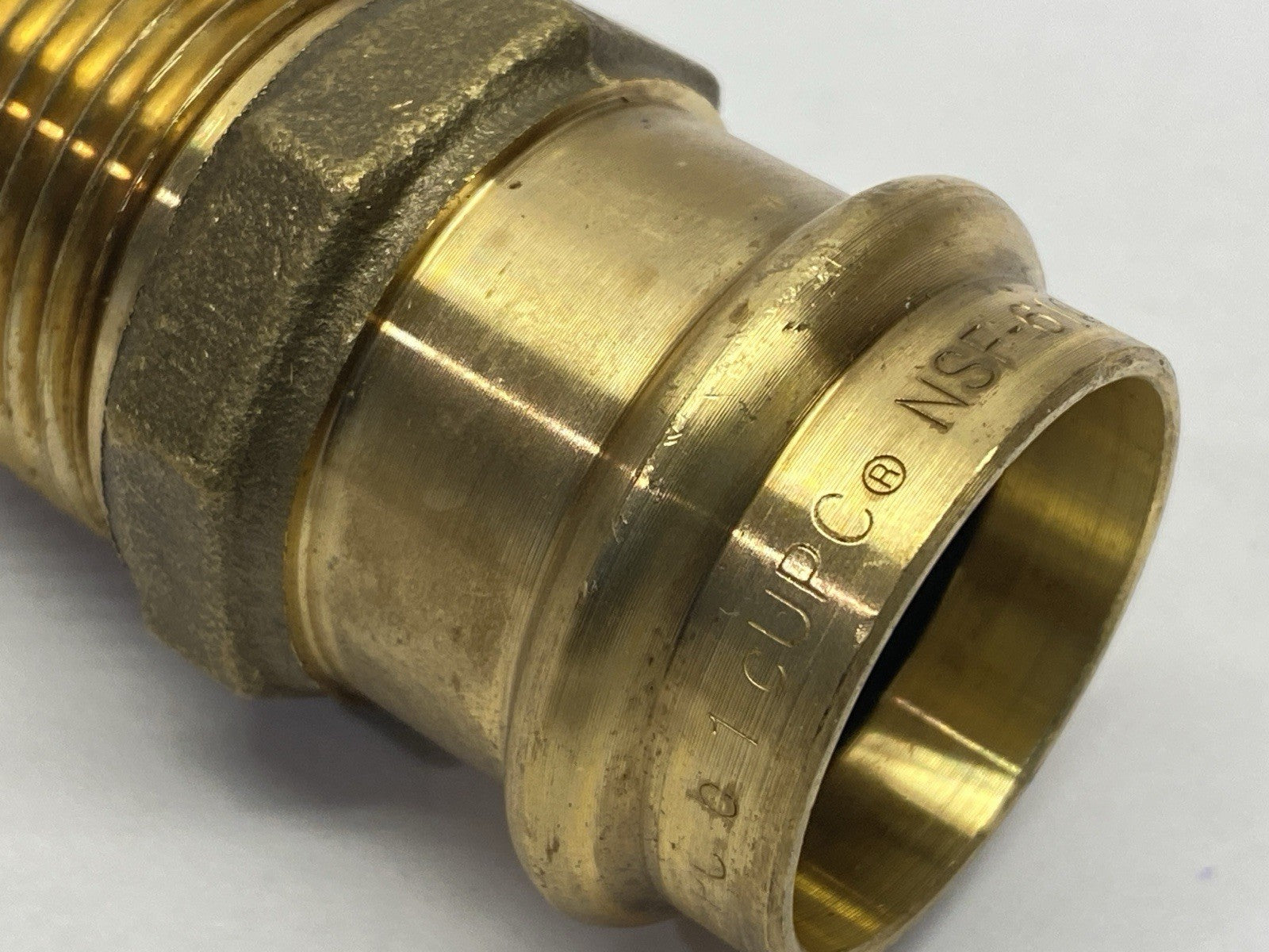 10075844 | Elkhart Male Adapter Brass 1" Press x MPT - New Other - Maverick Industrial Sales