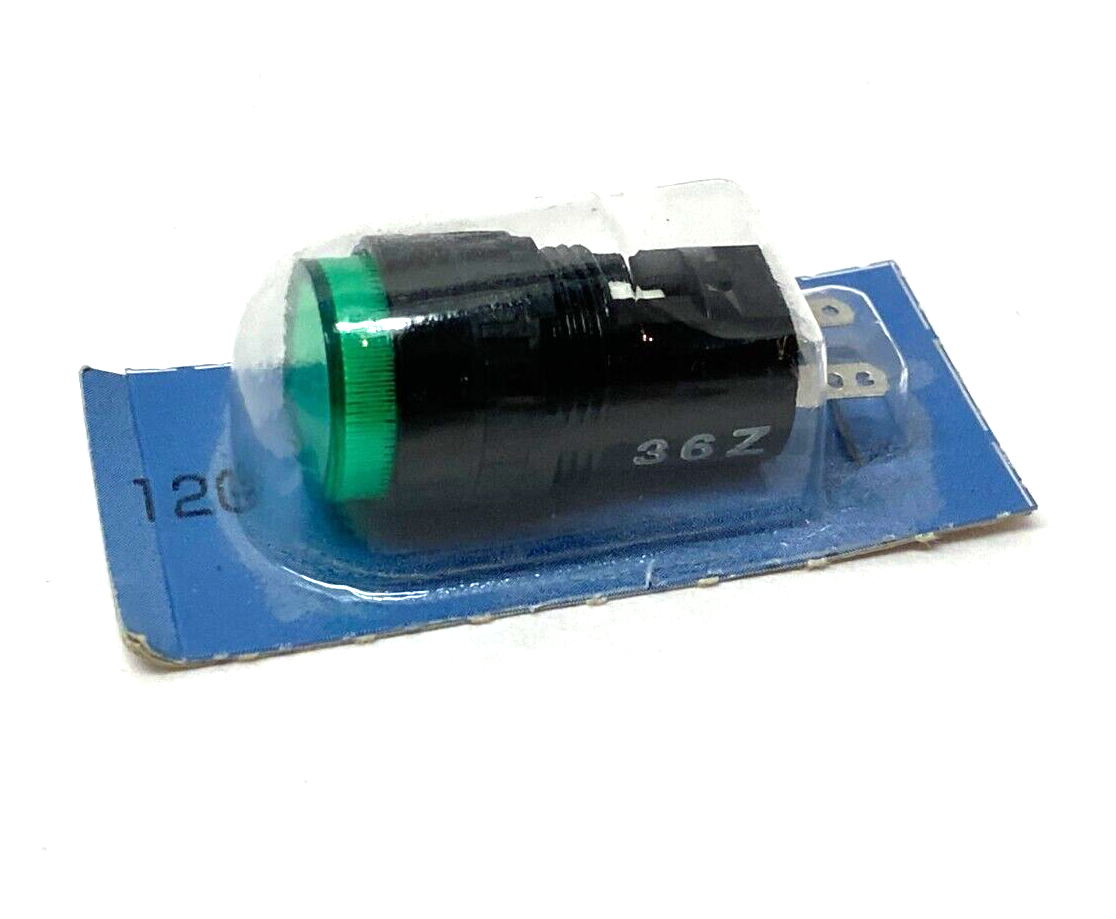 Idec AP6M Panel Mount LED Pilot Light GREEN 2-Pole 12VDC - Maverick Industrial Sales