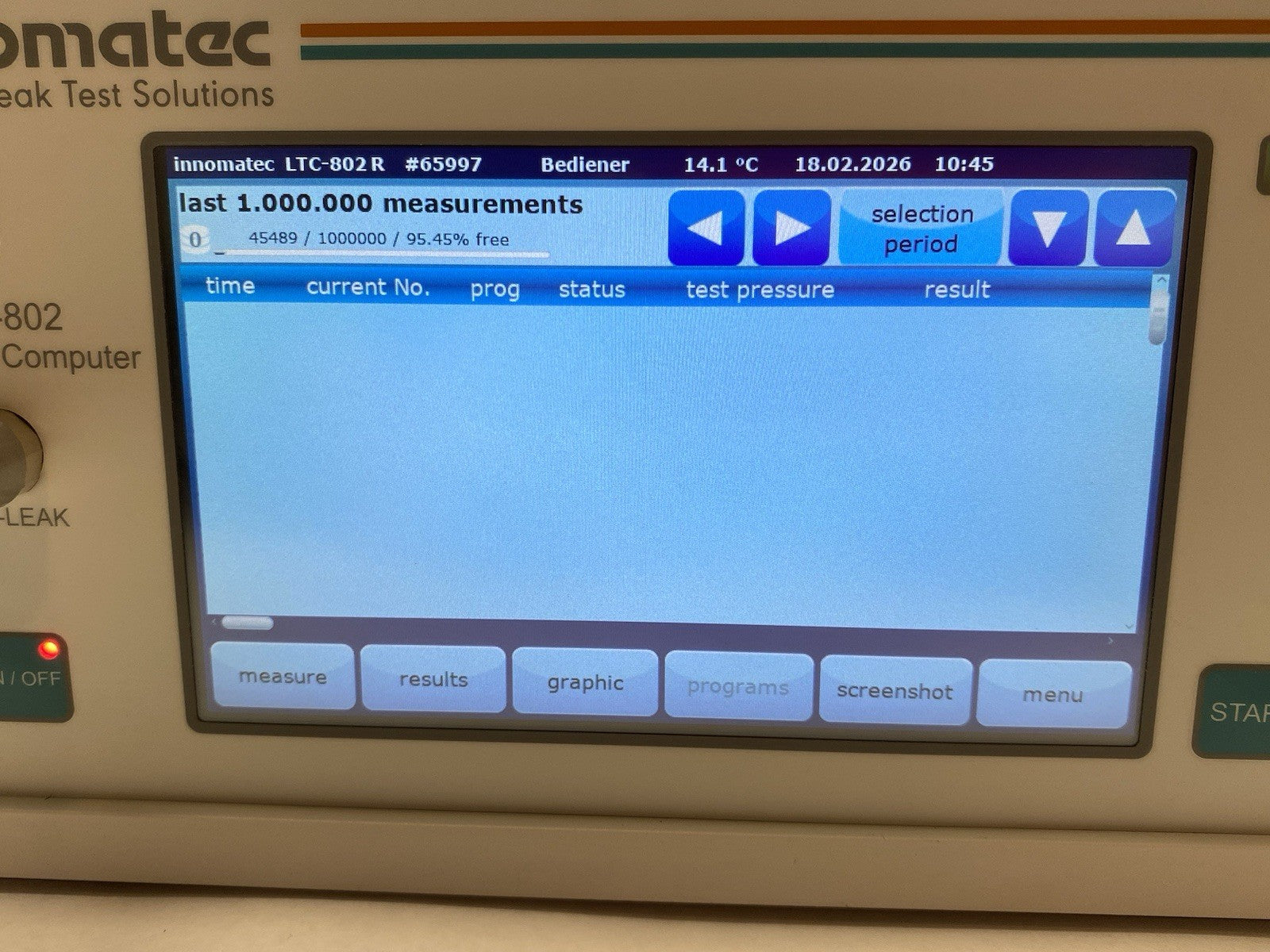 Innomatec LTC-802 Single Channel Leak Test Computer, Configurable - Maverick Industrial Sales