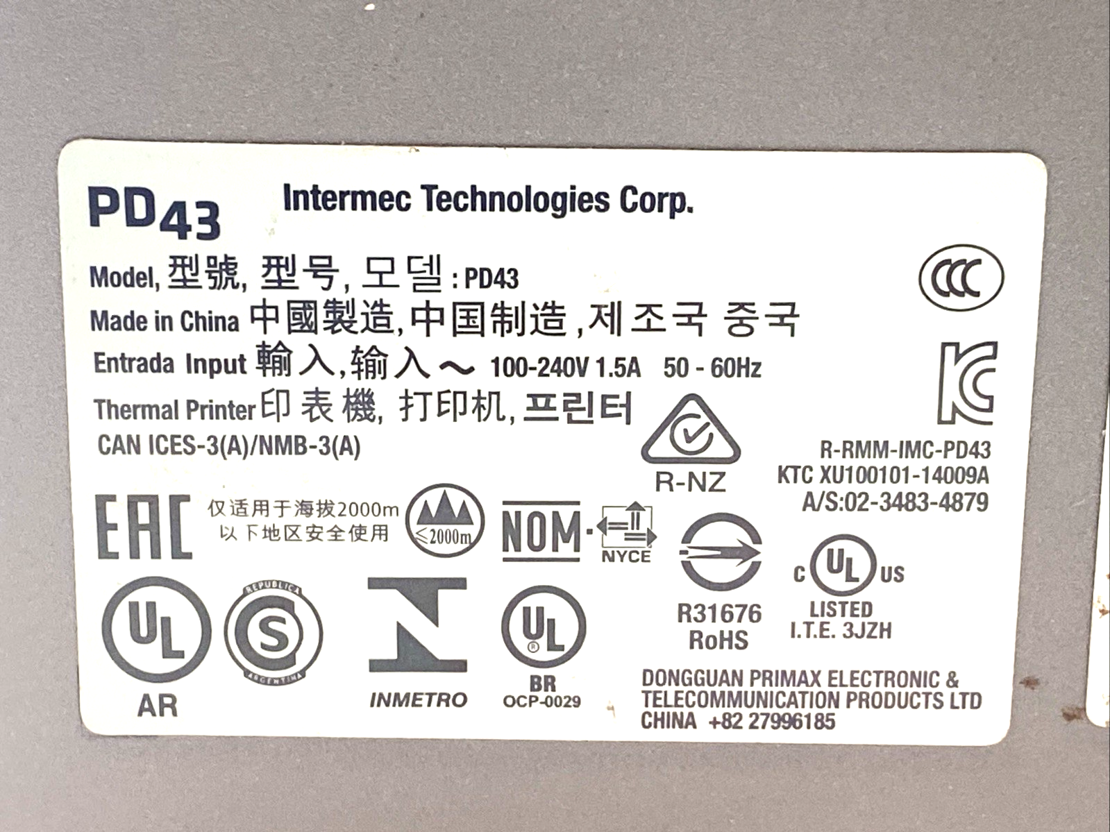 Intermec PD43 Industrial Label Printer - Maverick Industrial Sales