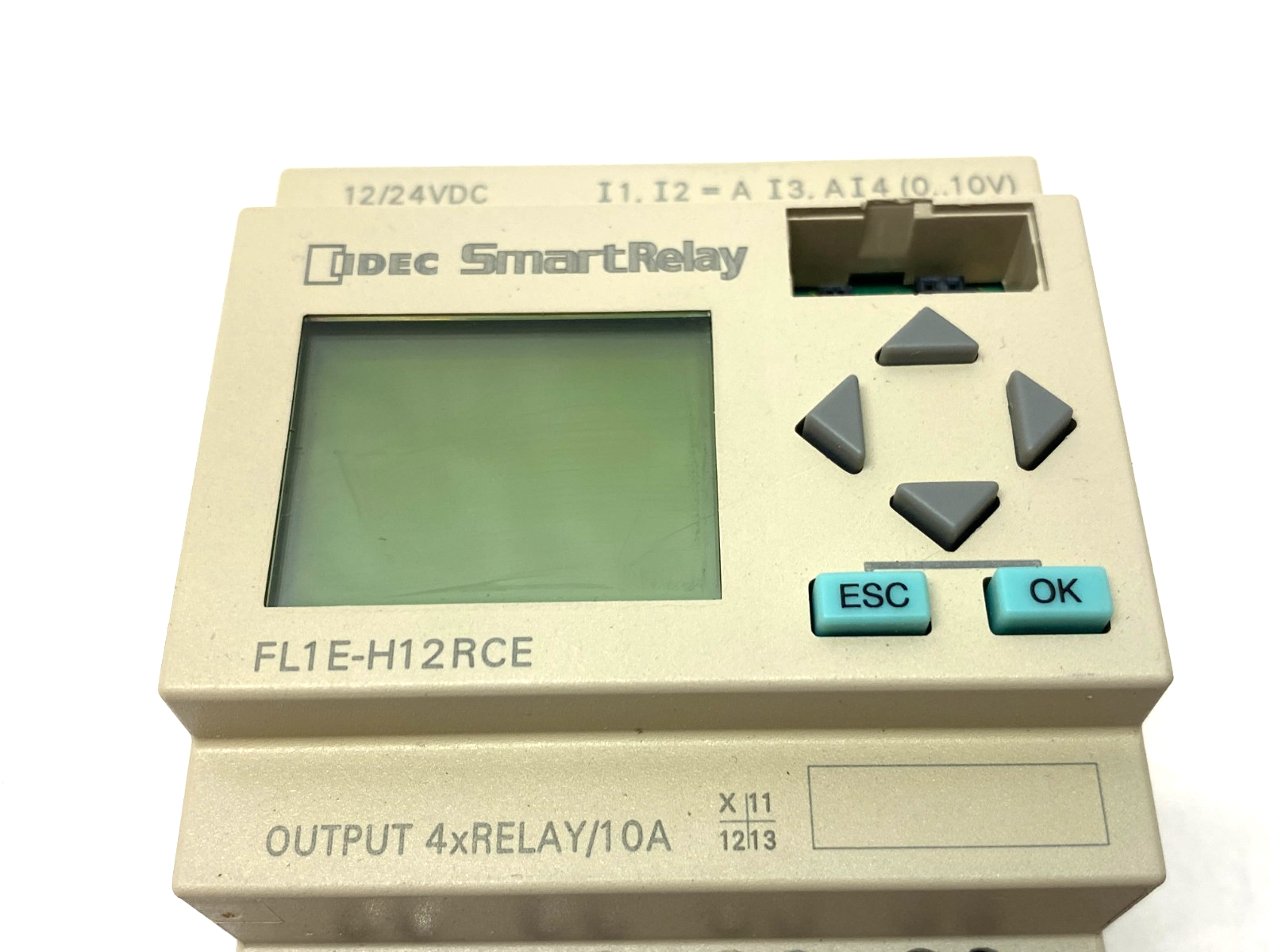 FL1E-H12RCE | IDEC SmartRelay Programmable CPU 8xDC Input, 4xRELAY/10A Output - Used - Maverick Industrial Sales