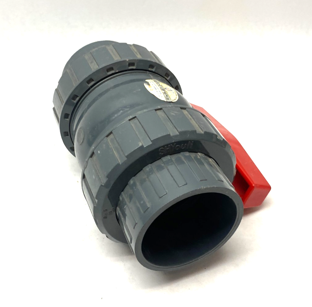 SHYouli PVC DN65 Double Union Ball Valve 3" - Maverick Industrial Sales