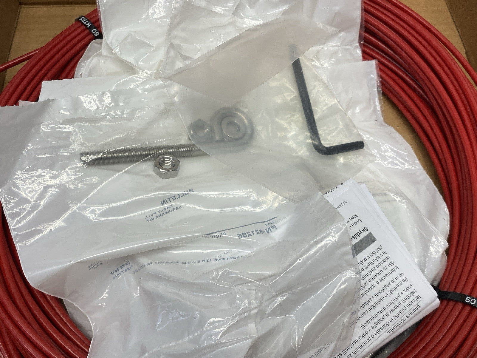 5320016 | Sick Wire Draw Mechanism Kit, NO ROPE TENSIONER, 50m ROPE, 22x EYEBOLTS - New Other - Maverick Industrial Sales