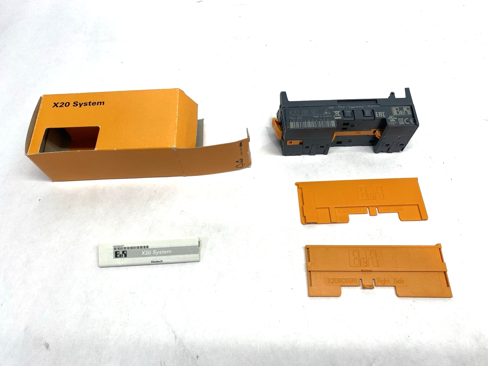 X20BB80 | B&R Automation Rev. E0 Bus Terminal Base Module BC/HUB - New – Open box - Maverick Industrial Sales