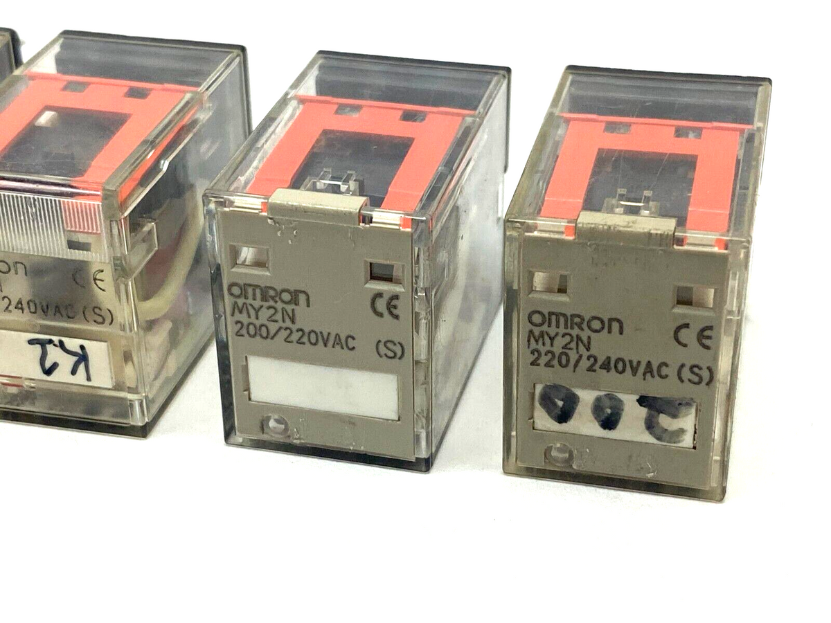 MY2N | Omron Universal Relay 200/240VAC LOT OF 7 - Used - Maverick Industrial Sales
