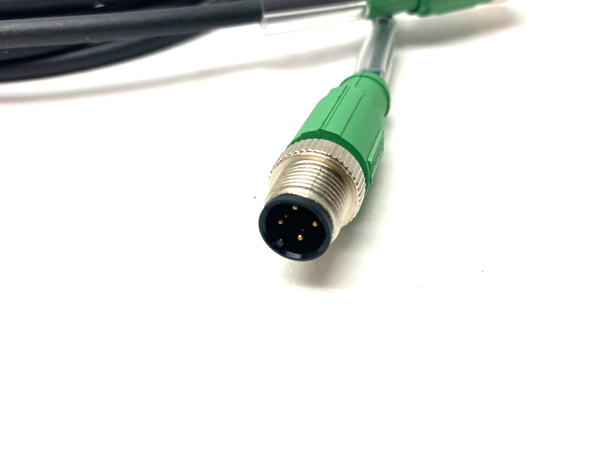 SAC-4P-M12MS/3,0-PUR/M12FS SH, 1500871 | Phoenix Contact SAC-4P-M12MS/3,0-PUR/M12FS SH Double Ended Cordset 1500871 - New – Open box - Maverick Industrial Sales