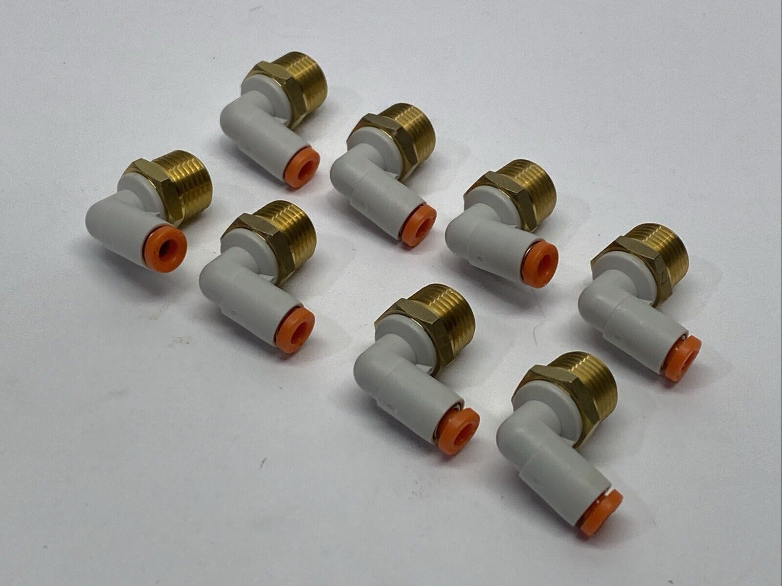 SMC KQ2L01-34A Elbow Fitting Male 1/8" OD Tube 1/8" NPT PKG OF 8 - Maverick Industrial Sales