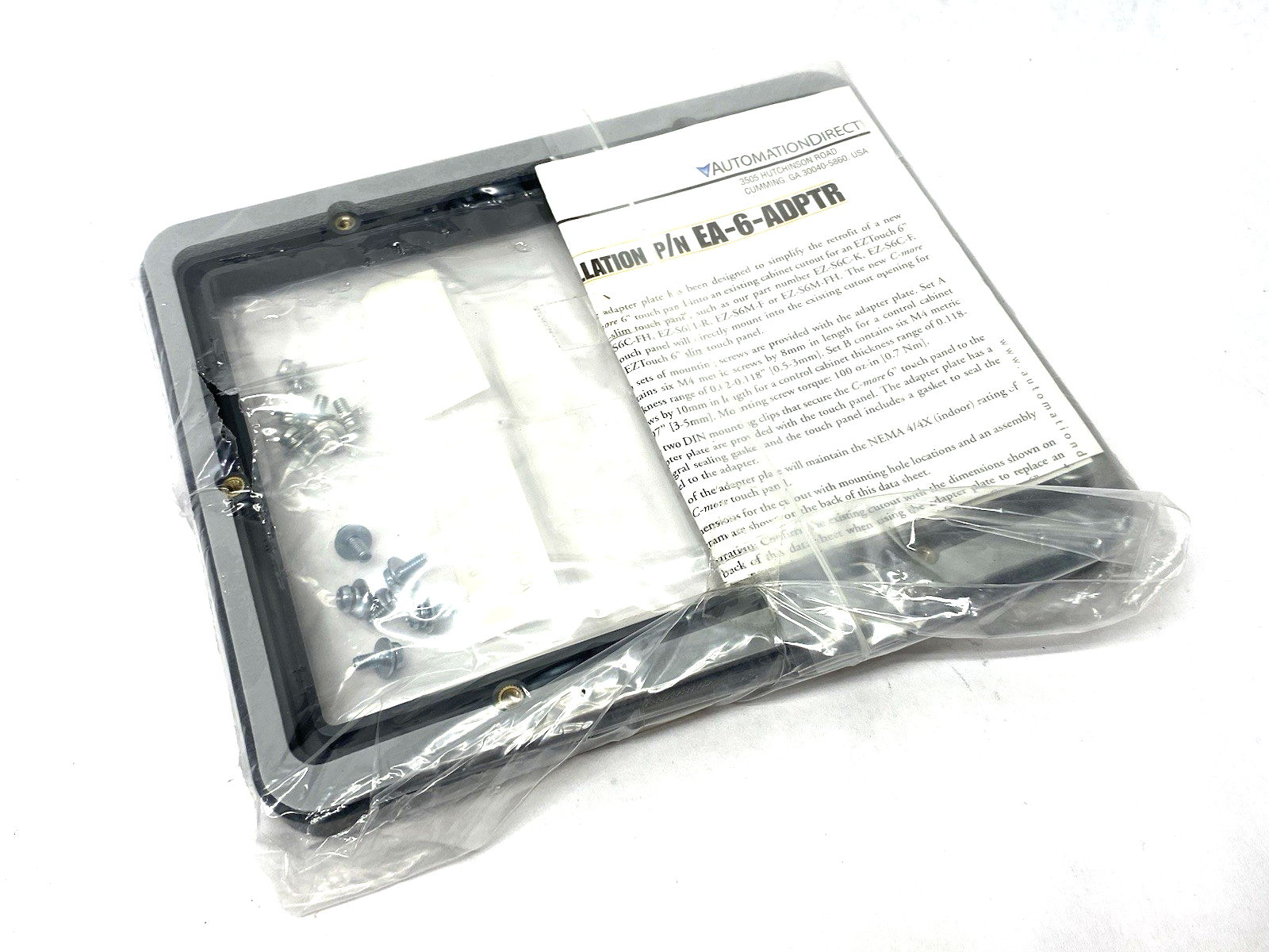 EA-6-ADPTR | Automation Direct Mounting Plate Adapter Piece, for C-more EA7 Series - New - Maverick Industrial Sales