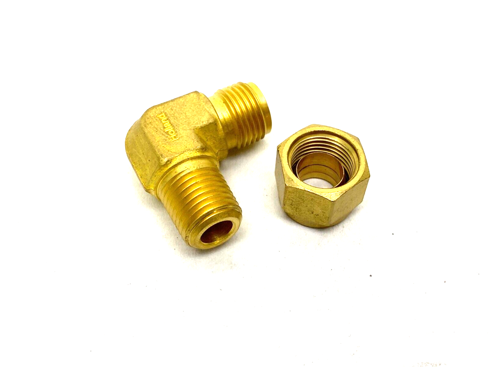 Swagelok B-600-2-4 Brass Elbow Compression Fitting 3/8" Tube 1/4" NPT Thread - Maverick Industrial Sales