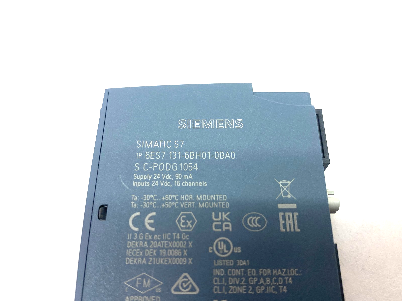 Siemens 6ES7131-6BH01-0BA0 SIMATIC ET 200SP Digital Input Module DI 16x 24V DC - Maverick Industrial Sales